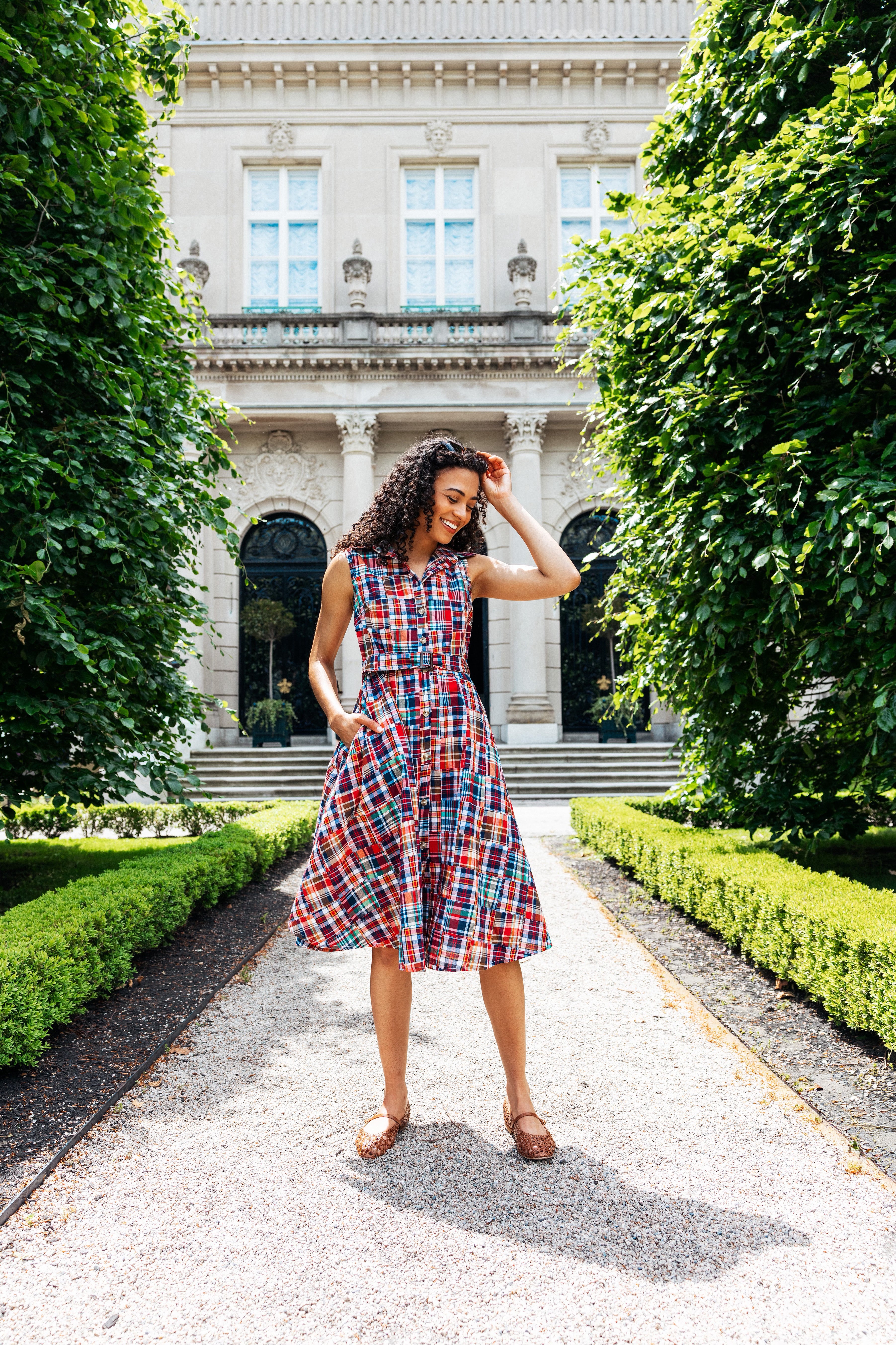 Bristol Patchwork Madras Shirtdress