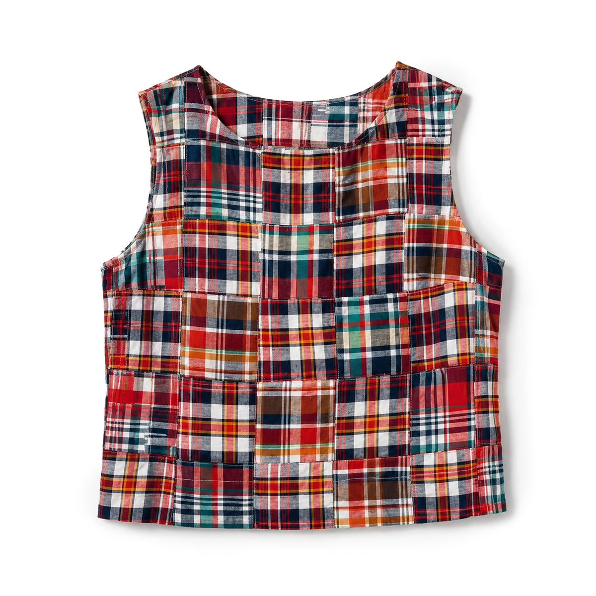 Bristol Patchwork Madras Sleeveless Shirt