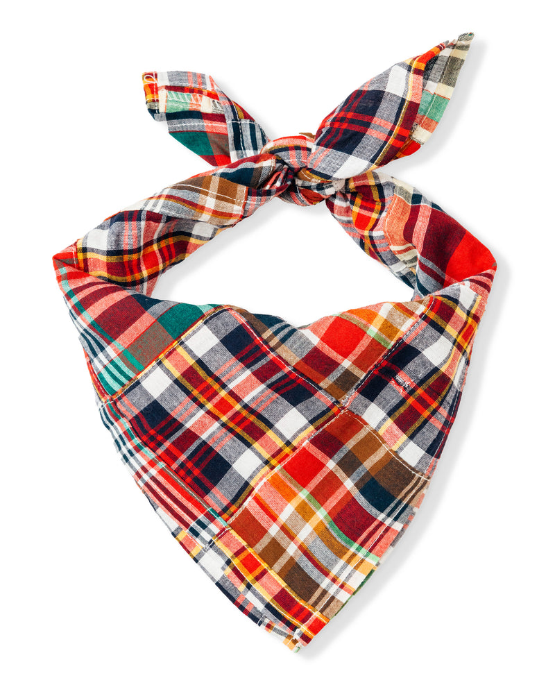 KJP Pet's Bristol Patchwork Madras Dog Bandana – Kiel James Patrick