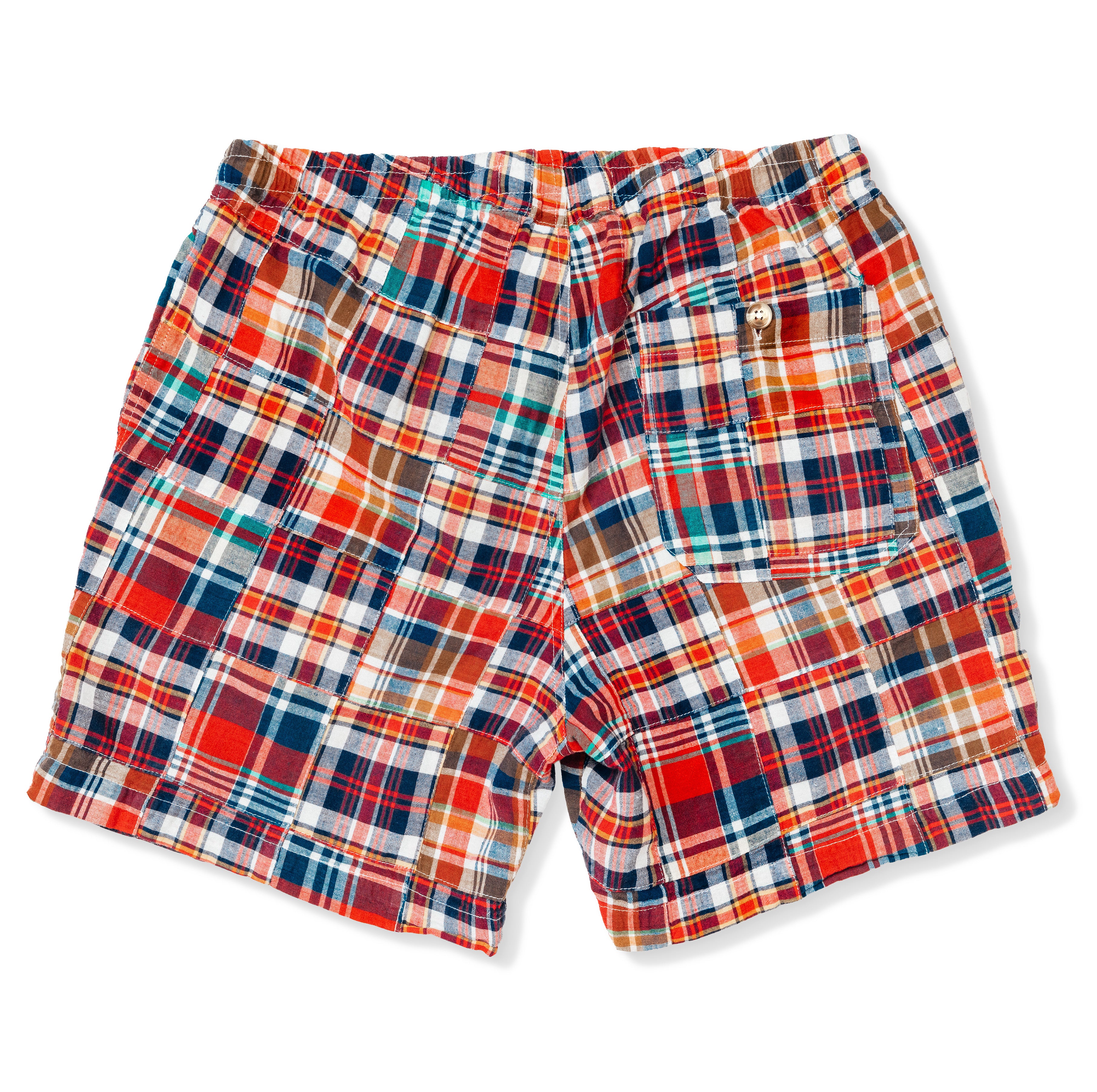 Bristol Patchwork Madras Drawstring Shorts