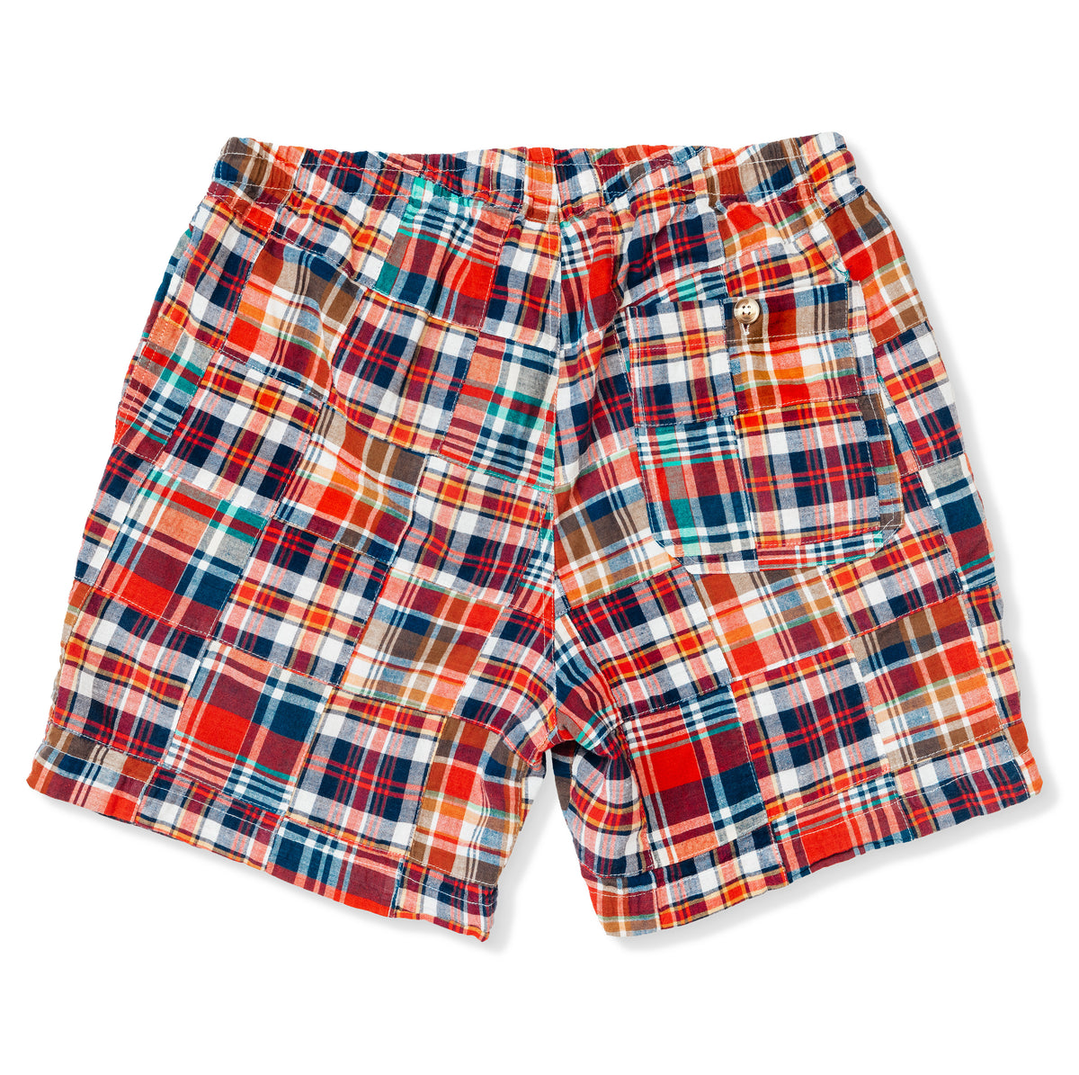 Bristol Patchwork Madras Drawstring Shorts