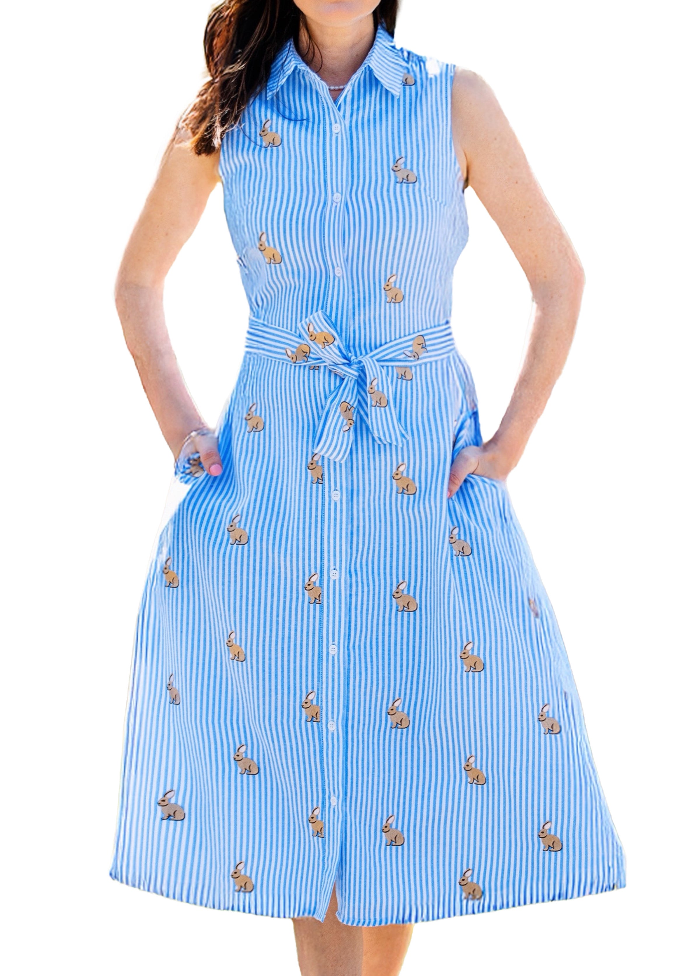 Bunny Meadow Shirt Dress