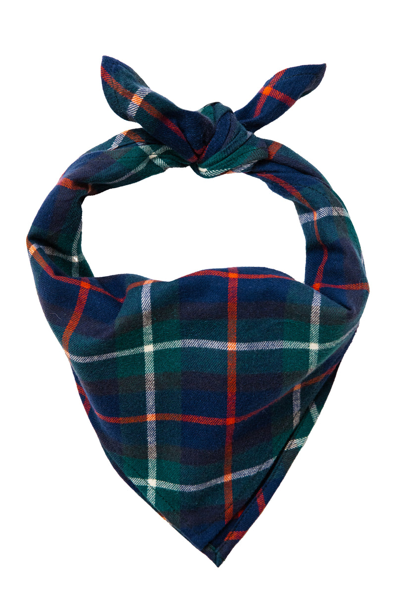 Camden Harbor Flannel Dog Bandana