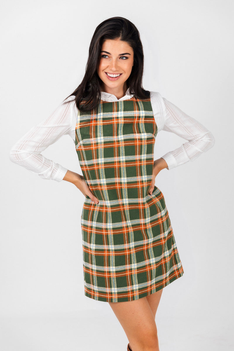 shift dress for women KJP Women's Cedar Ridge Plaid Shift Dress – Kiel James Patrick