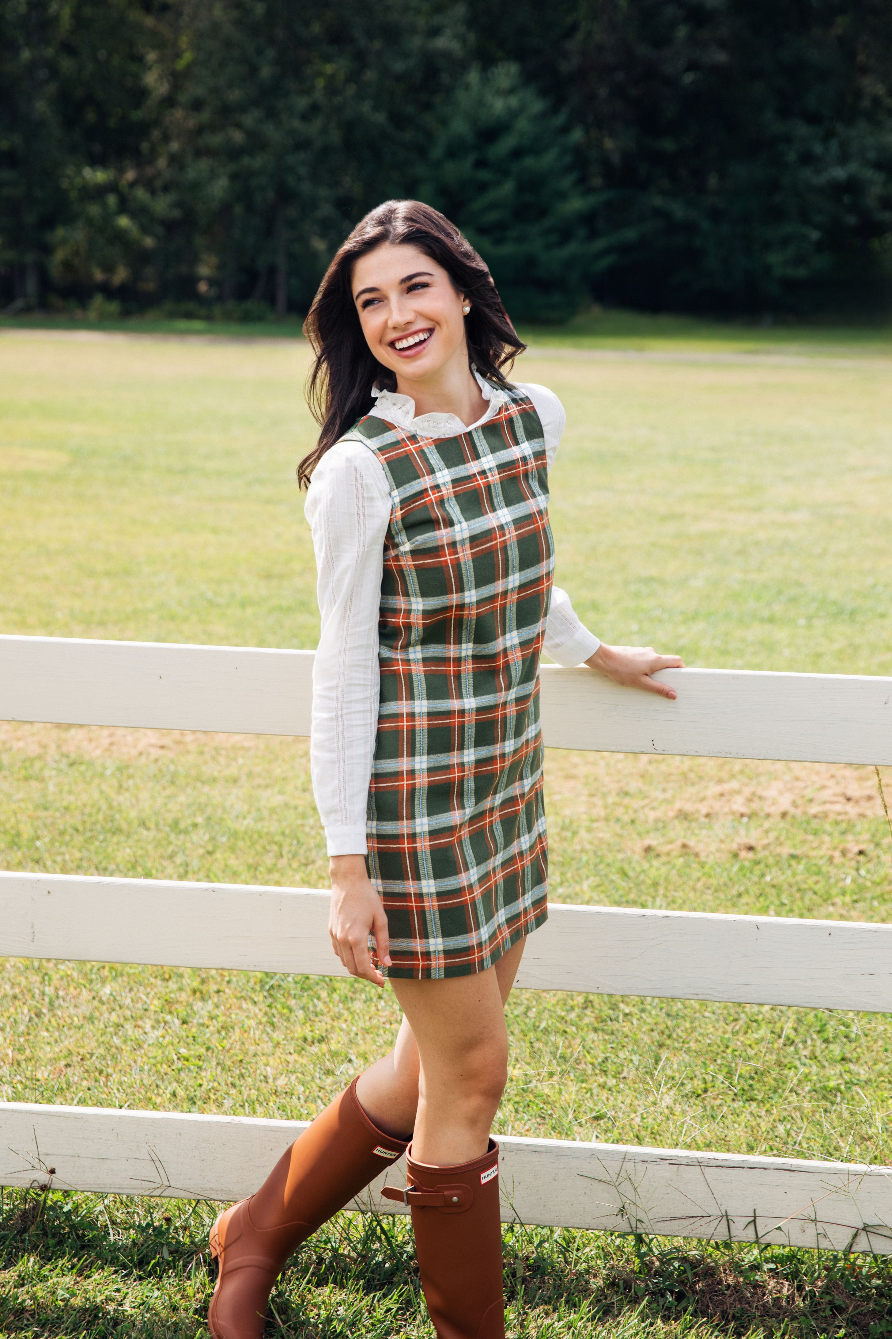 KJP Women's Cedar Ridge Plaid Shift Dress
