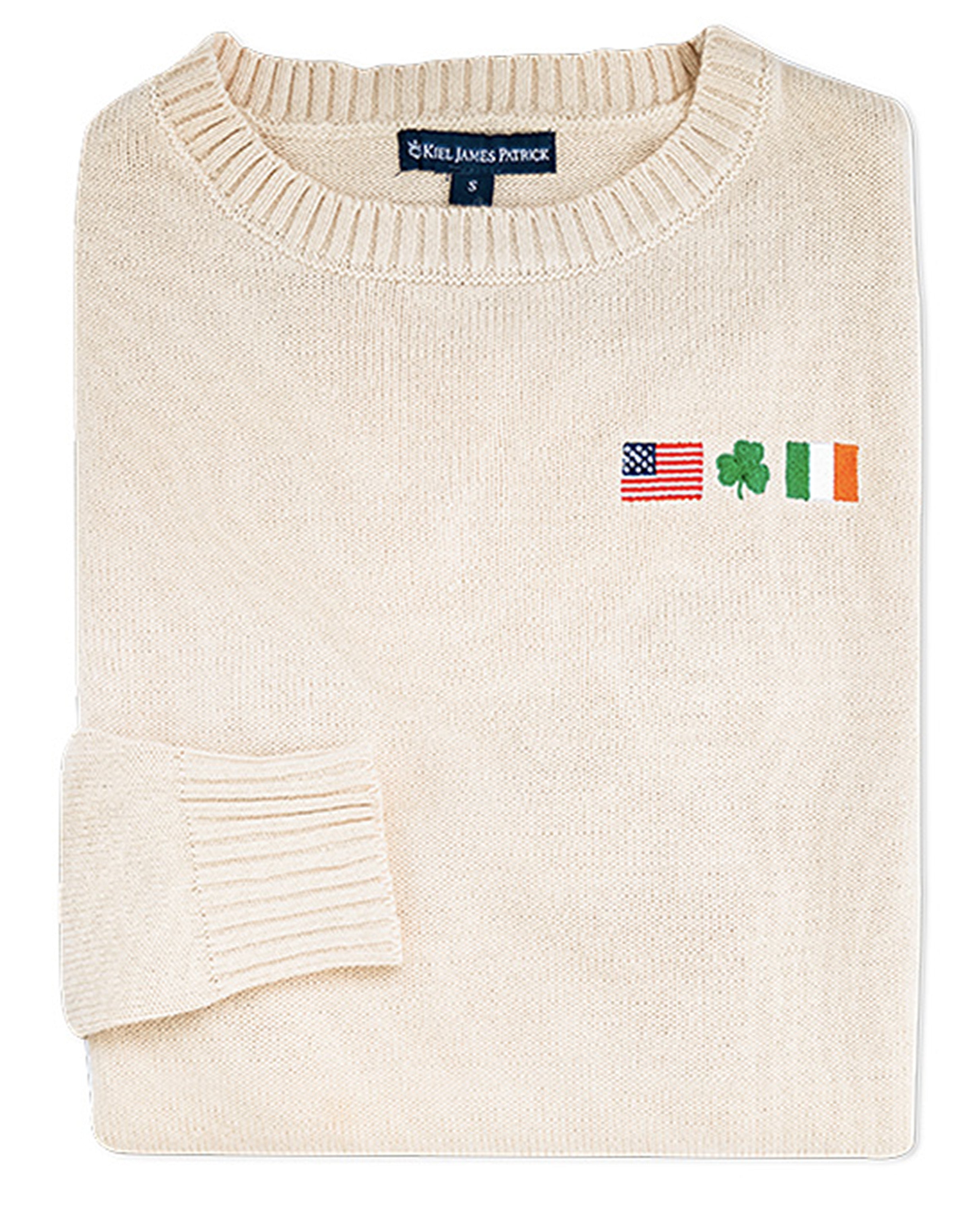 Irish American Embroidered Sweater - Men's