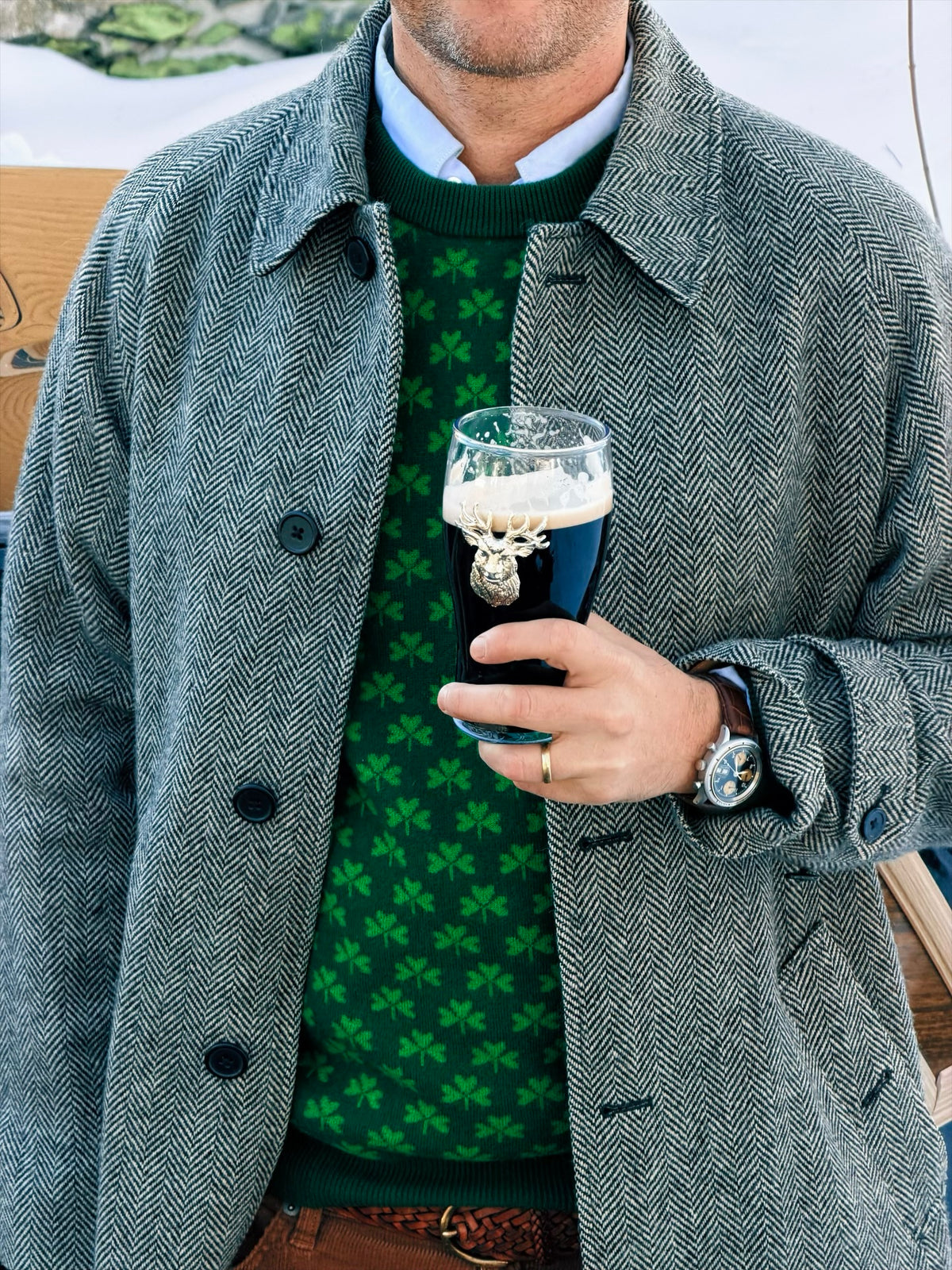 Clover Heritage Crewneck Sweater