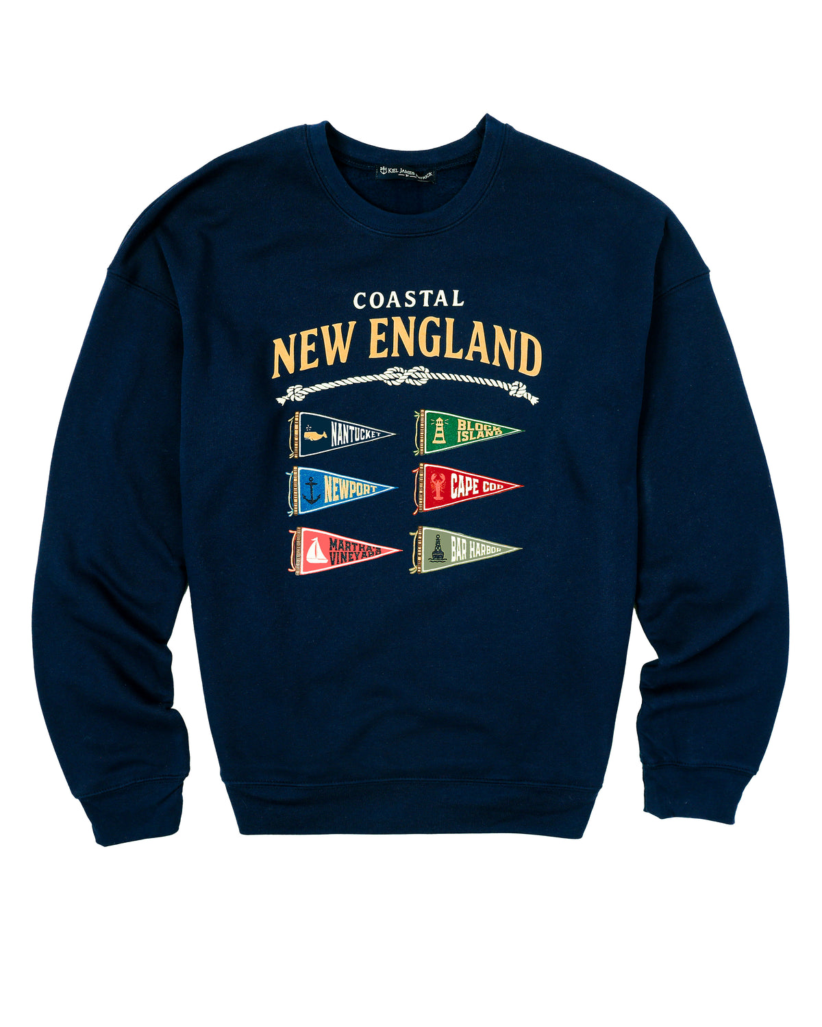 Coastal New England Pennant Flag Sweatshirt