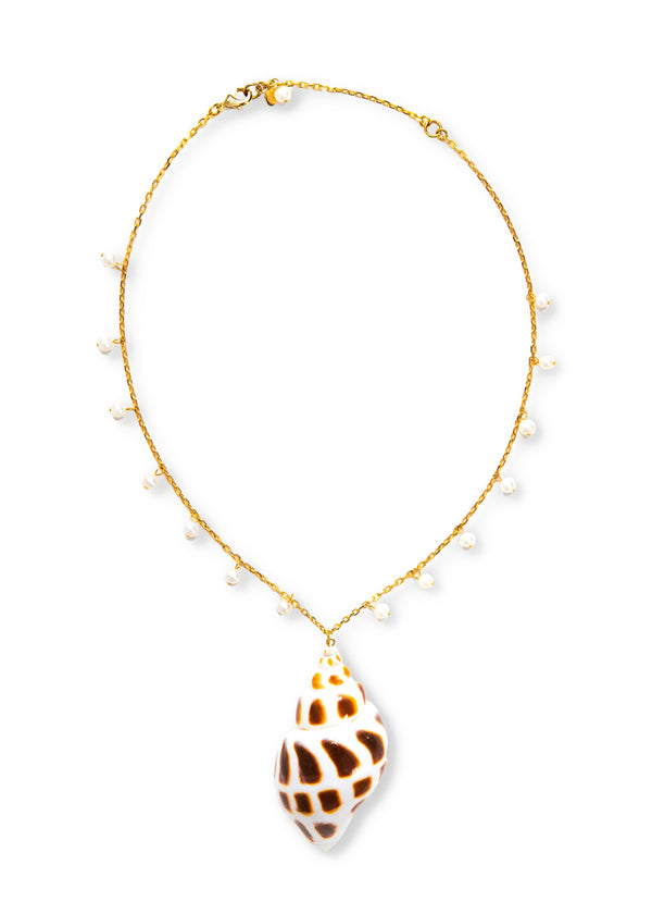 Coastal Pearl Shell Necklace