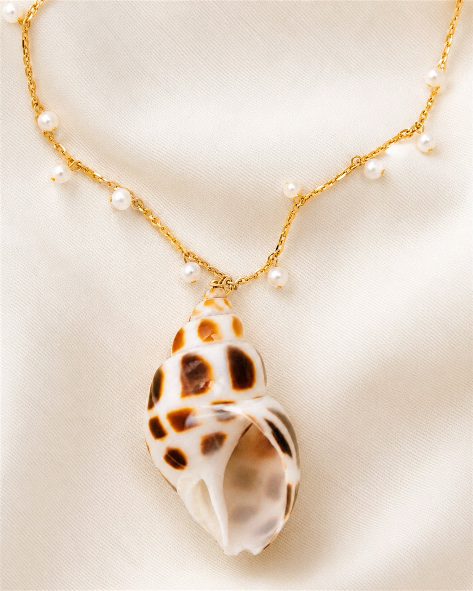 Coastal Pearl Shell Necklace
