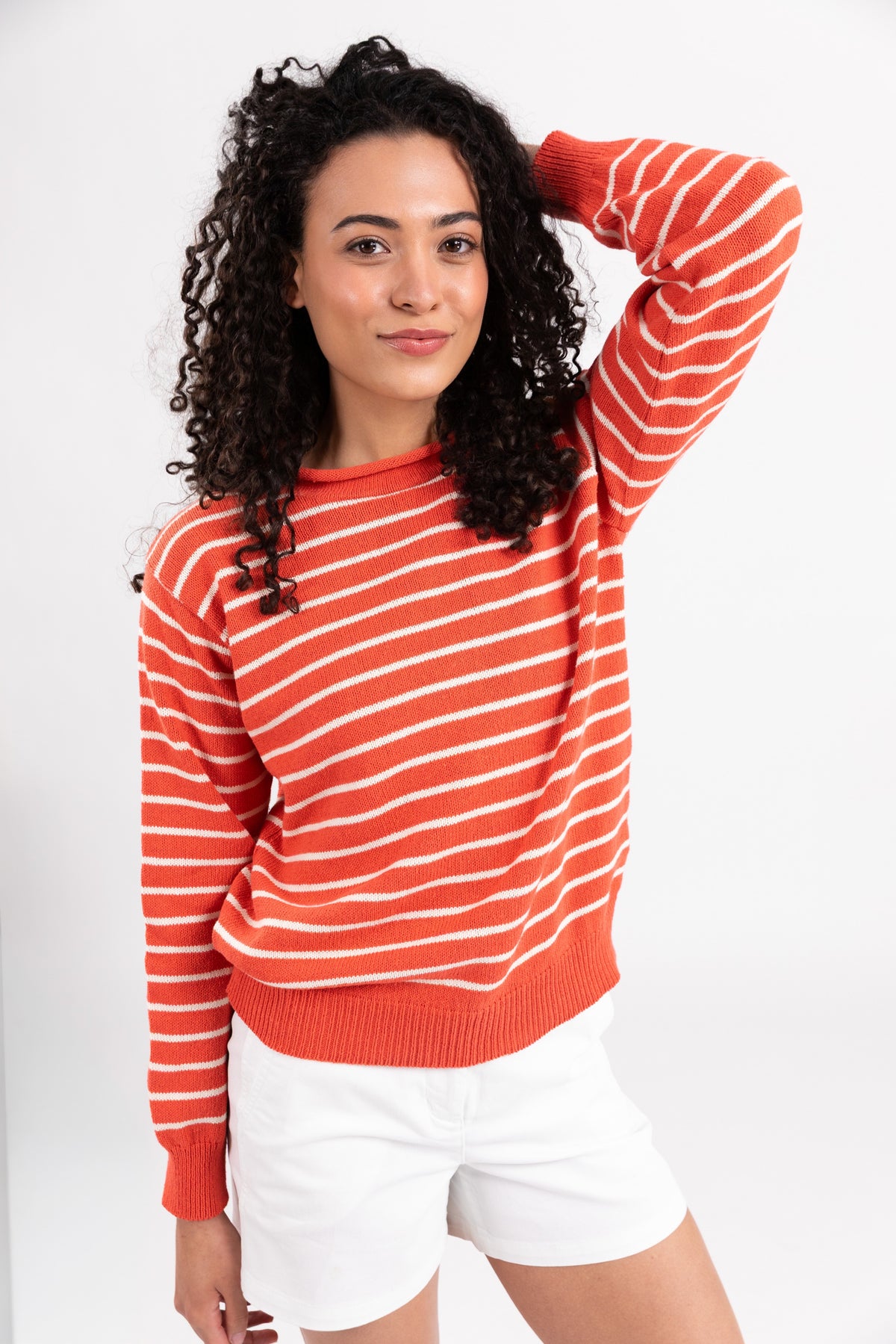 Coral Bay Stripe Rollneck Sweater