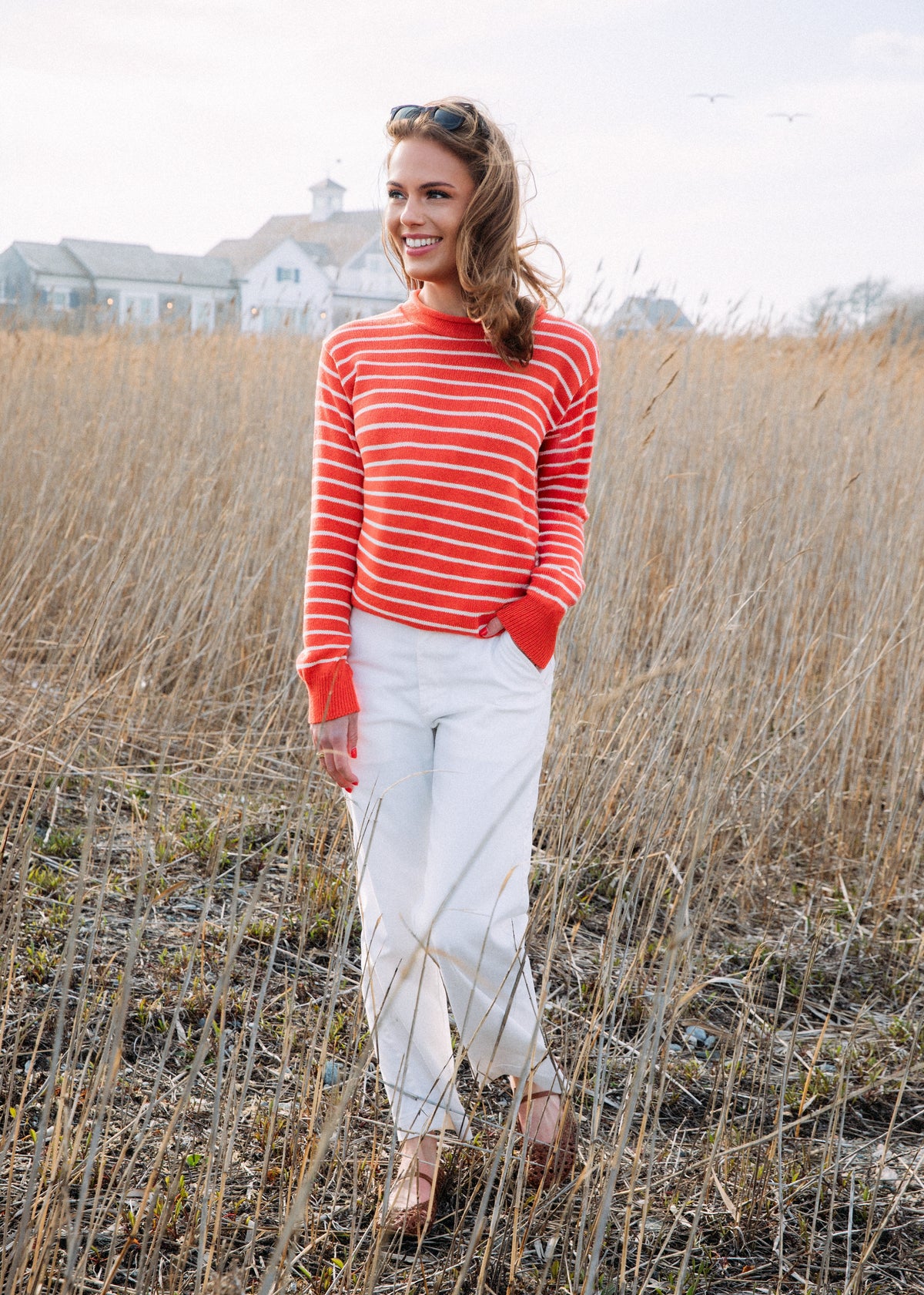 Coral Bay Stripe Rollneck Sweater