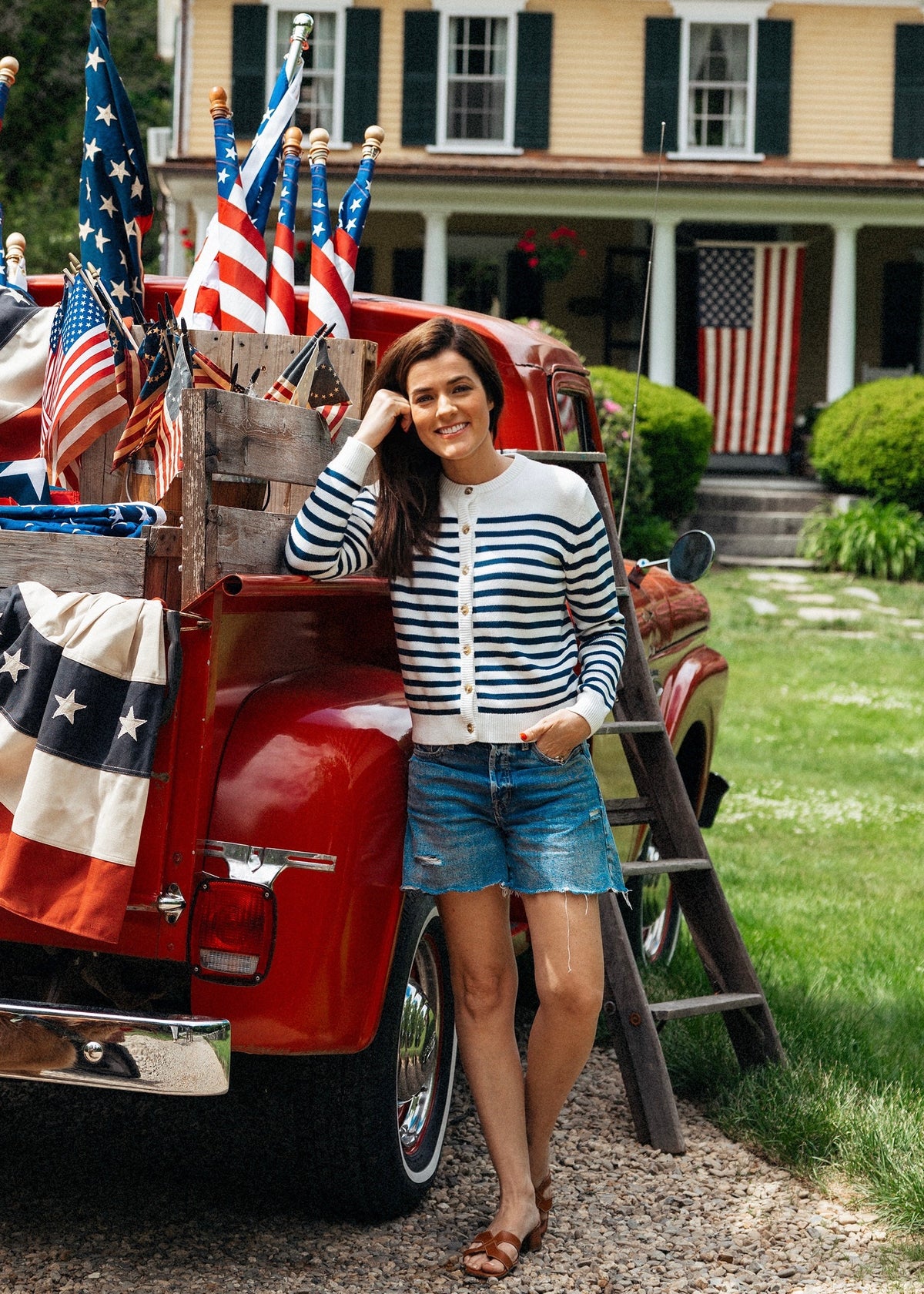 Coastal Striped Cardigan