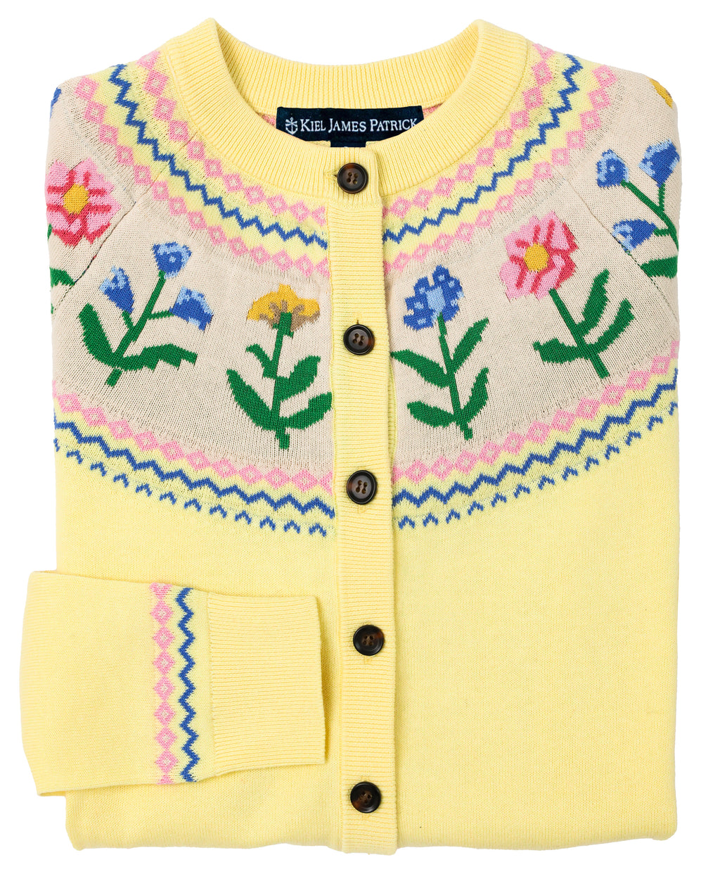 KJP Women's Cottage Bloom Fair Isle Cardigan Sweater – Kiel James