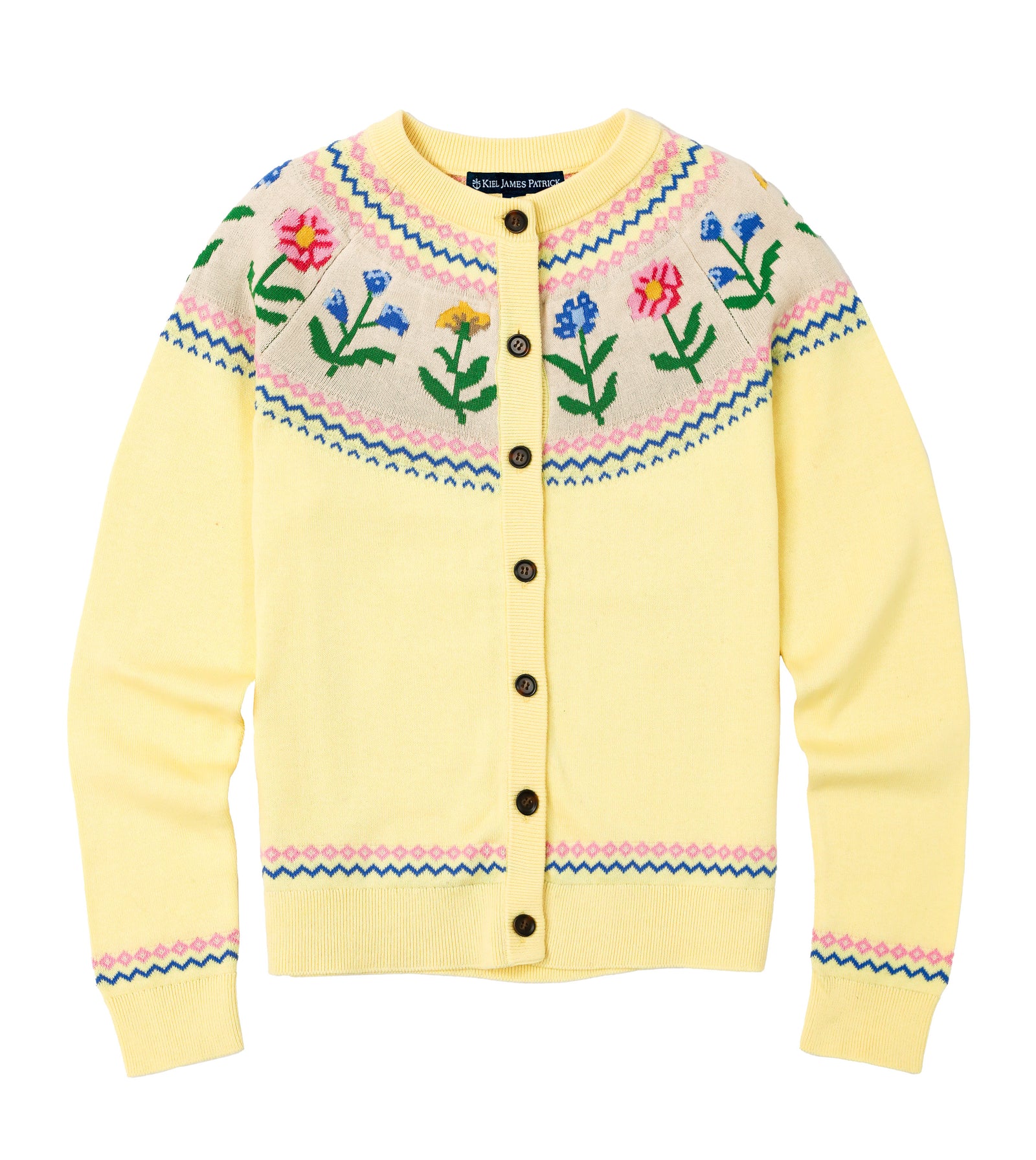 KJP Women's Cottage Bloom Fair Isle Cardigan Sweater – Kiel James