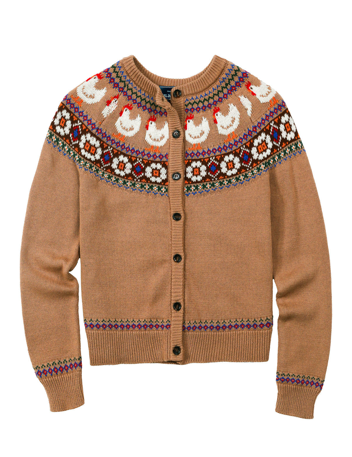 The Countryside Hen Fair Isle Cardigan