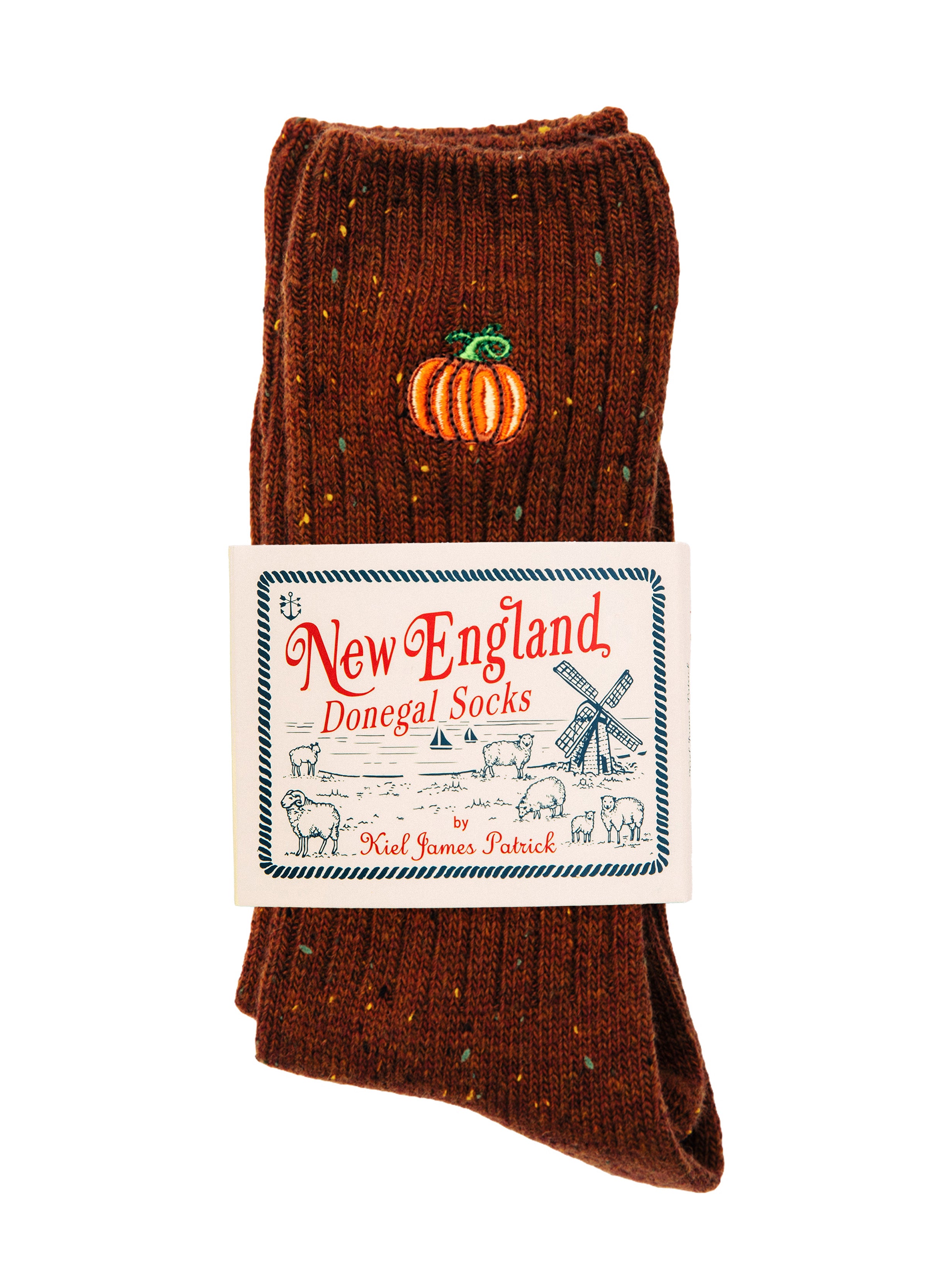 Country Pumpkin Donegal Socks