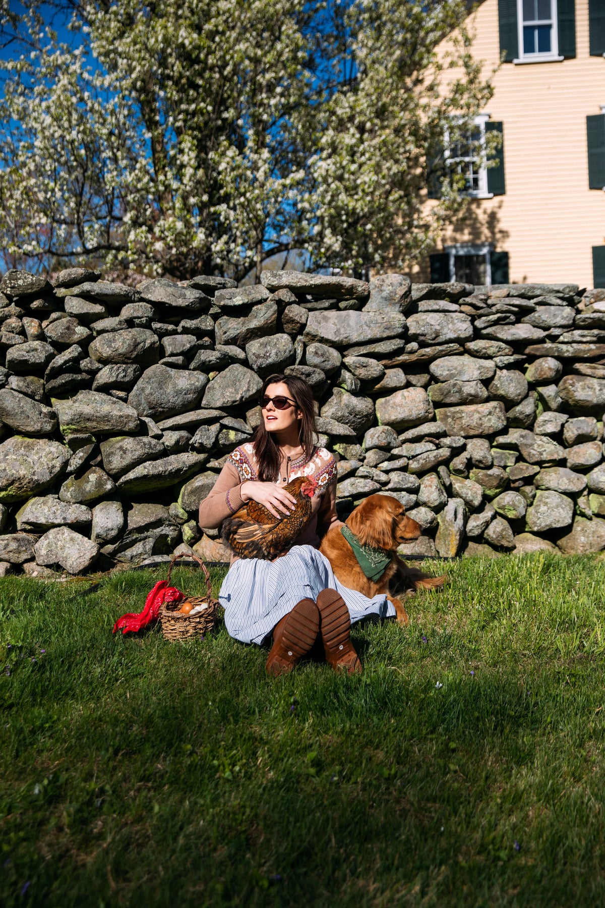 The Countryside Hen Fair Isle Cardigan