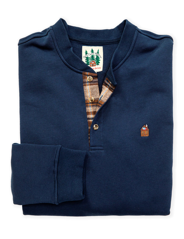 Cozy Cabin Henley Shirt in Lake