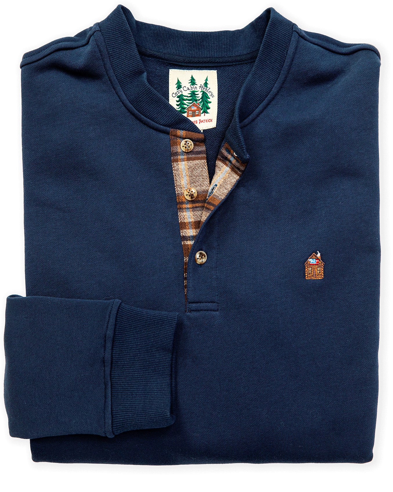 Cozy Cabin Henley Shirt in Lake