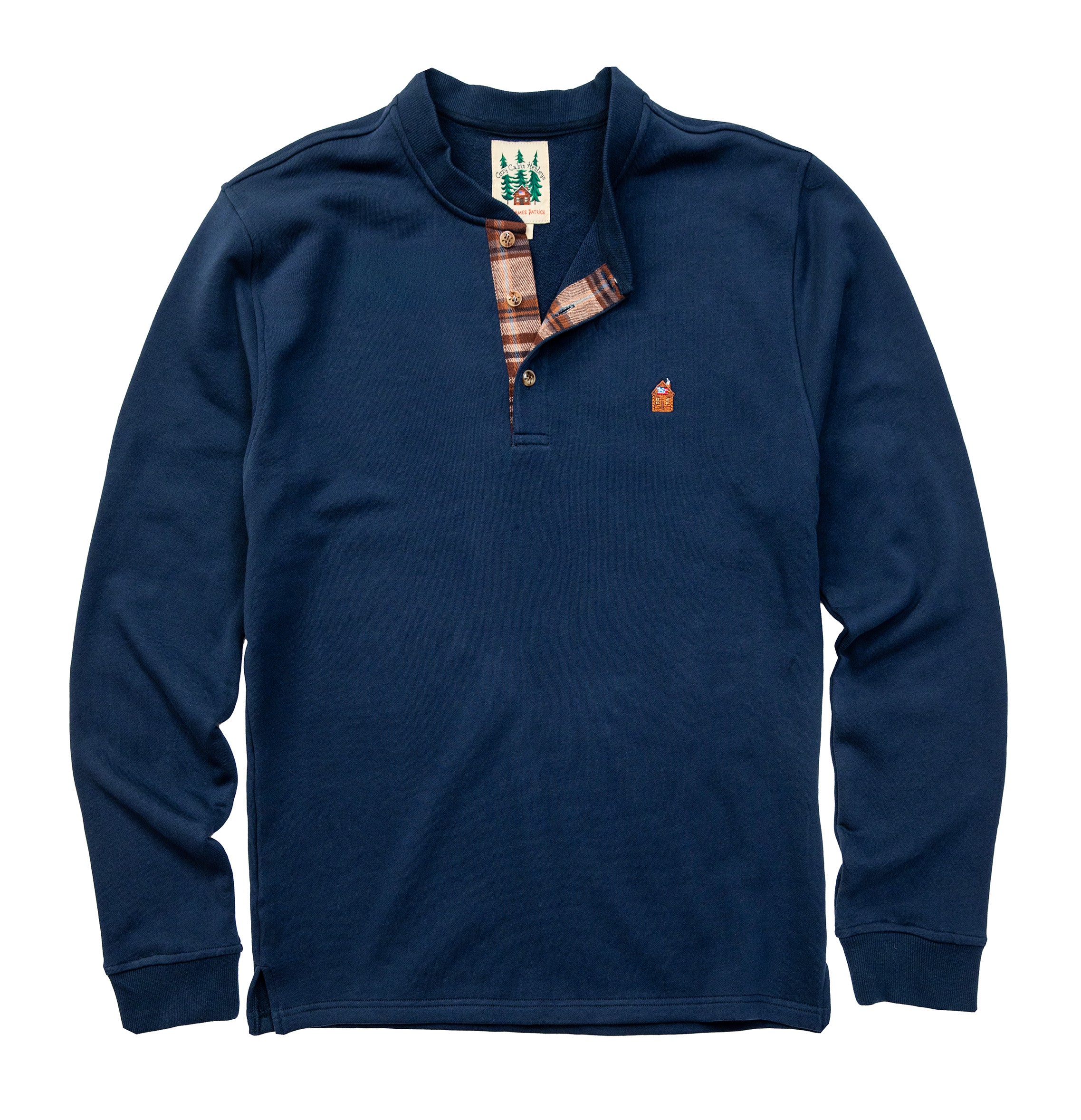 Cozy Cabin Henley Shirt in Lake