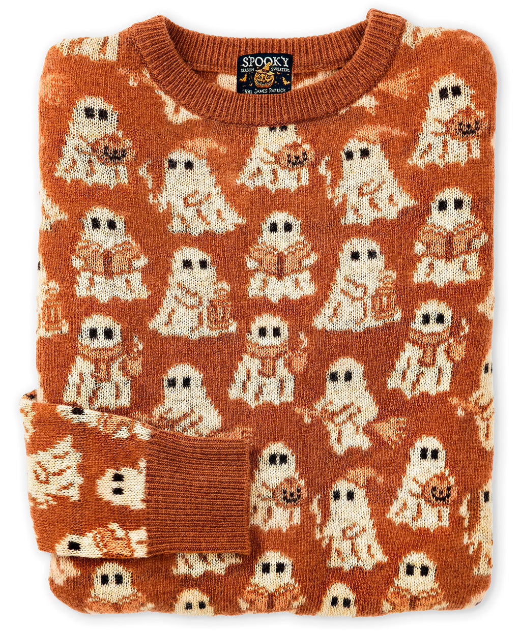 KJP Women's Cozy Ghost Crewneck Halloween Sweater – Kiel James Patrick