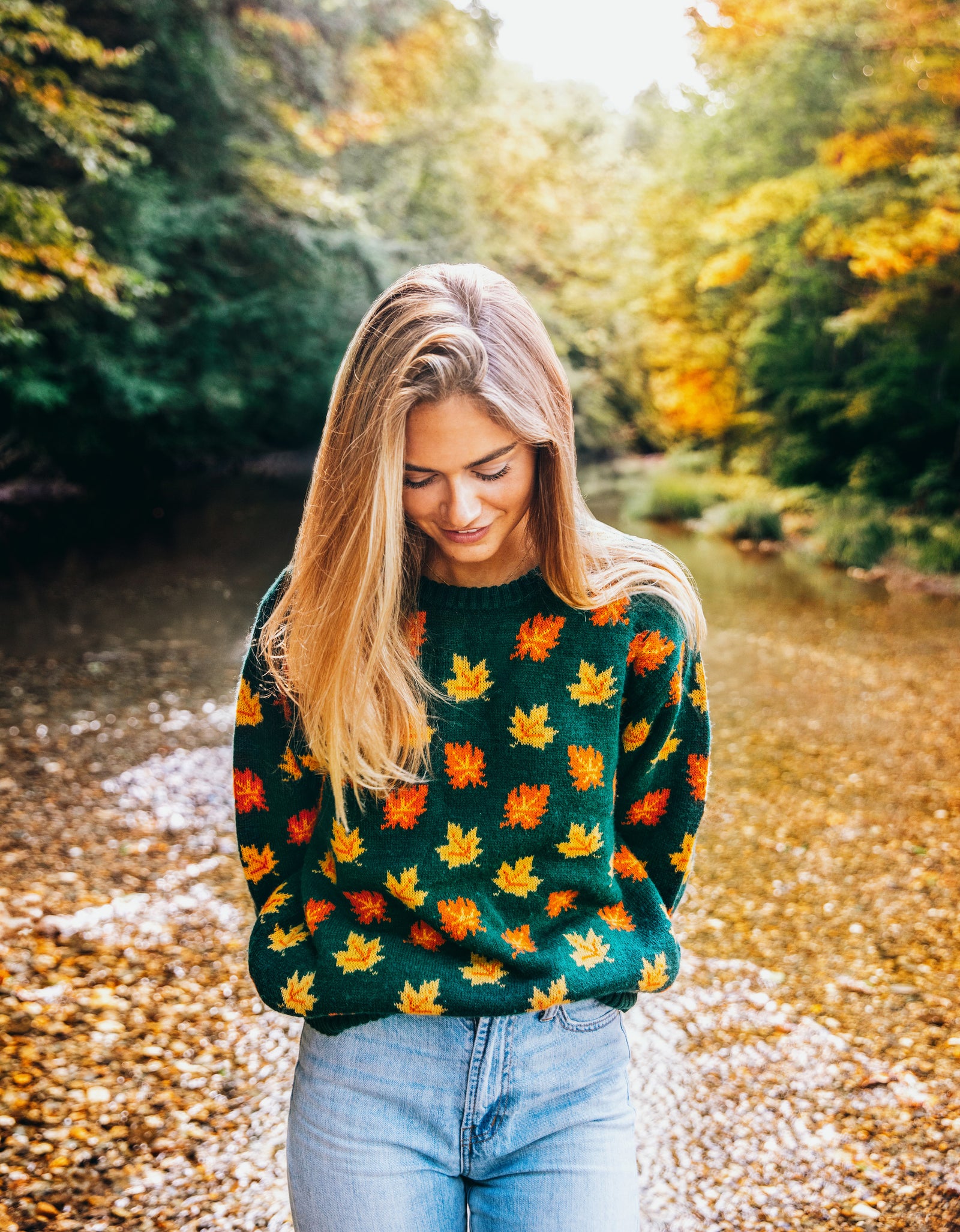 KJP Big Cozy Fall Leaf Crewneck Sweater – Kiel James Patrick