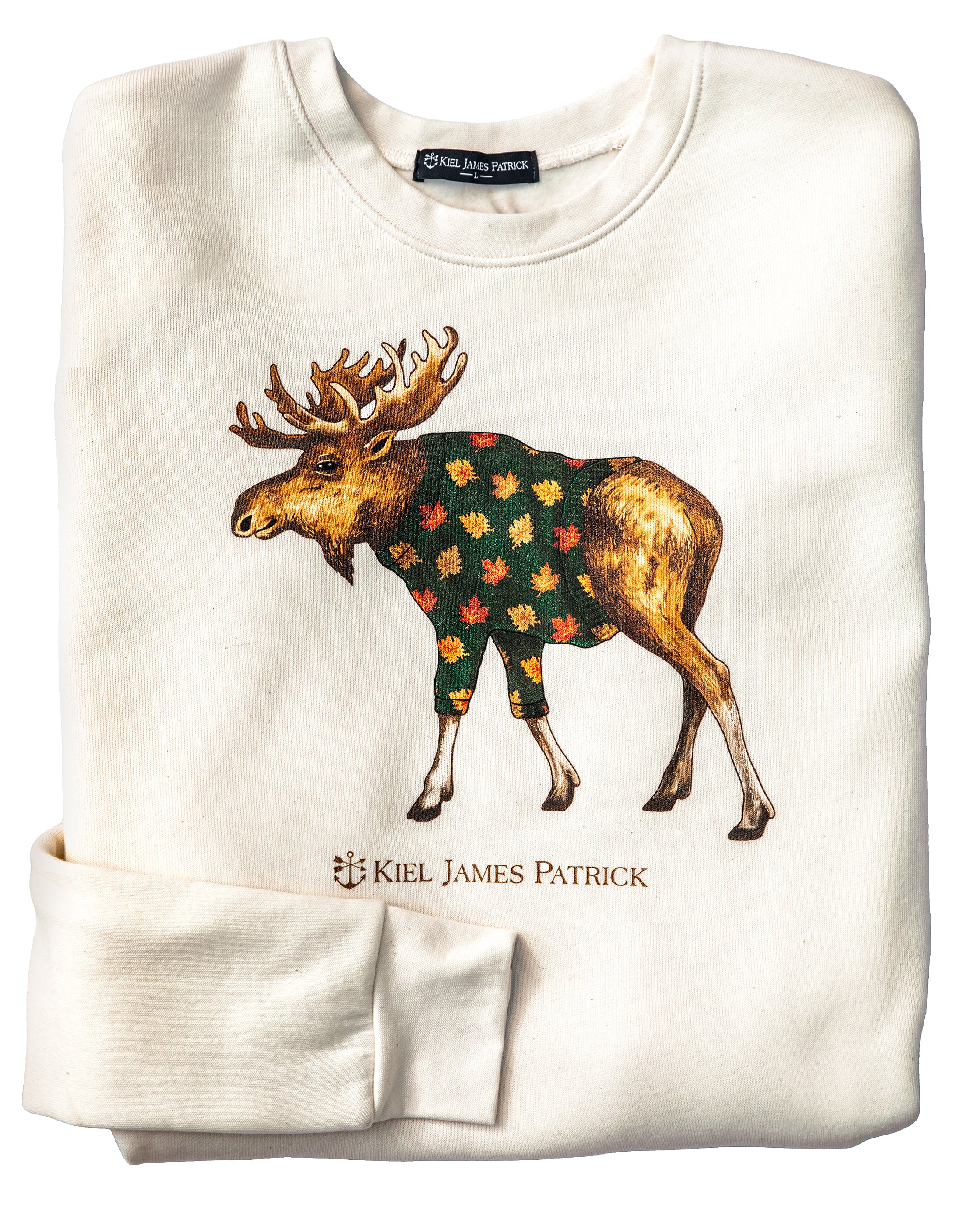 Cozy Leaf Moose Sweatshirt