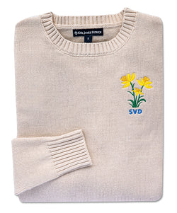 Daffodil Days Embroidered Monogram Sweater