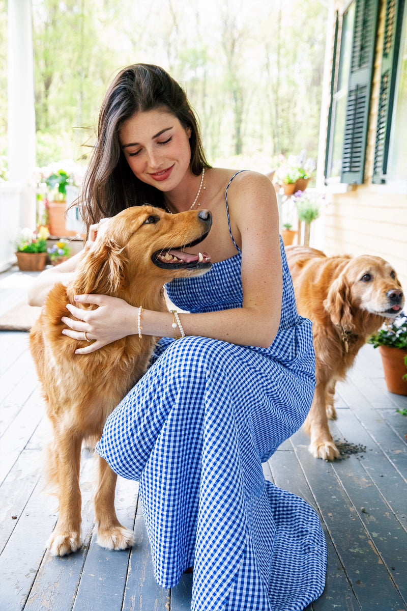 Diana Smocked Gingham Dress