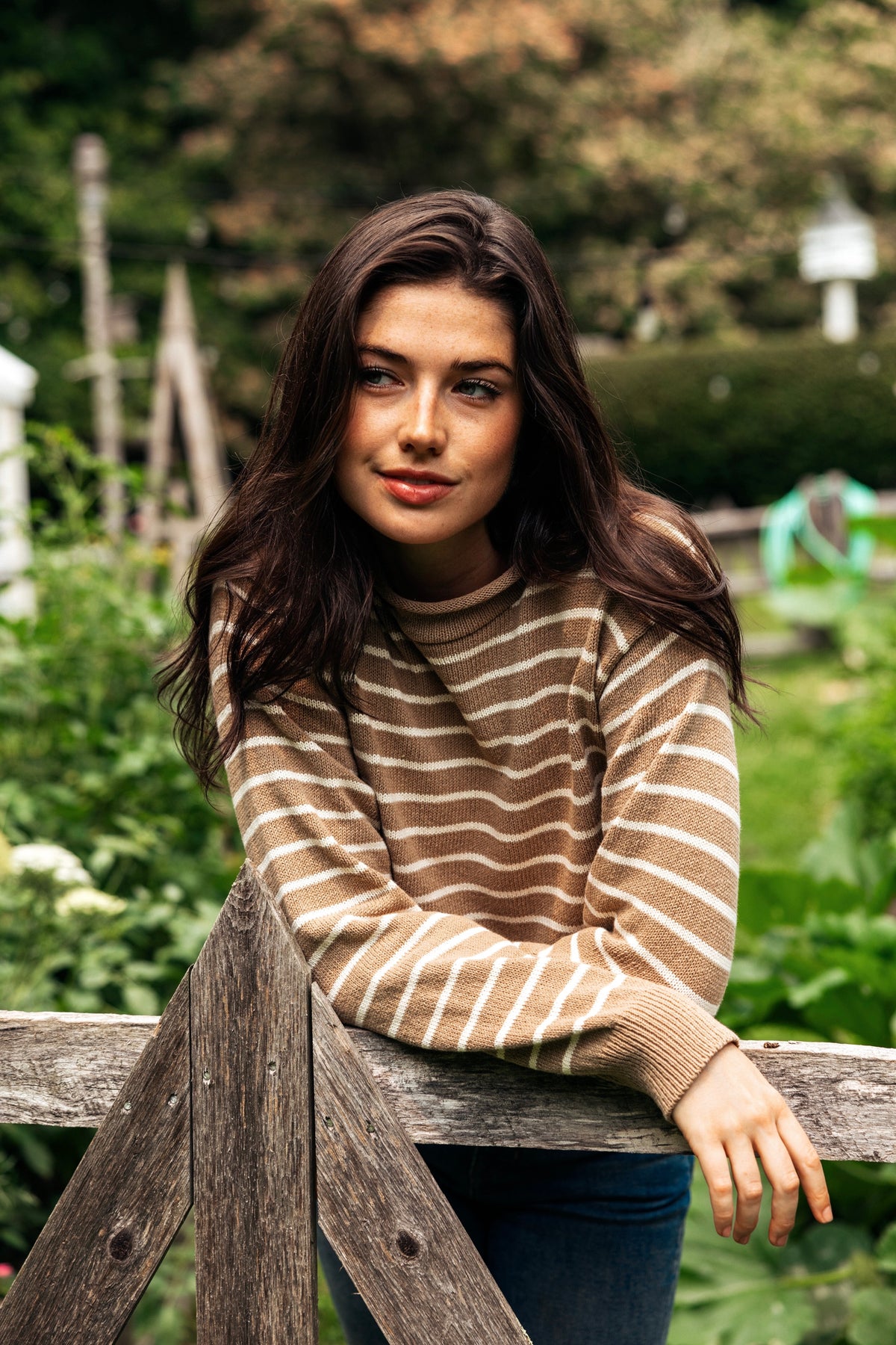 Dockside Stripe Rollneck Sweater