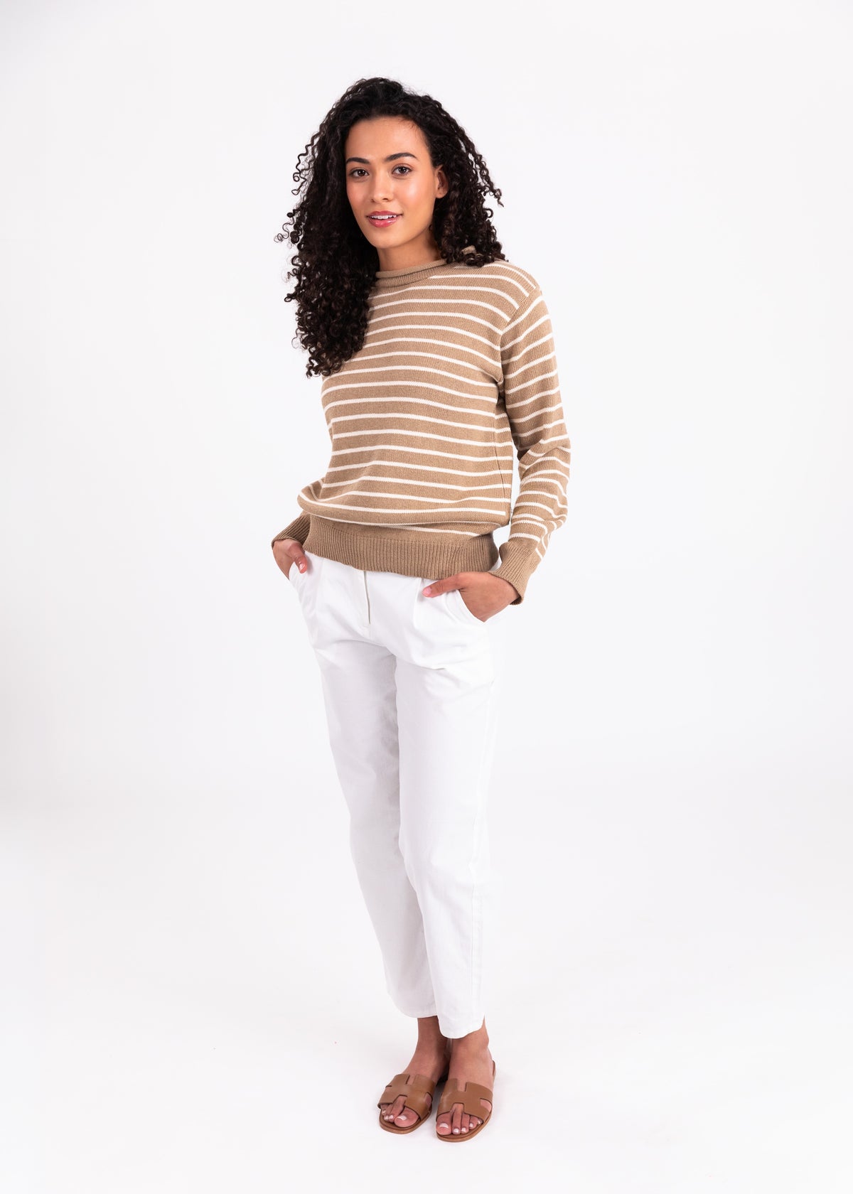 Dockside Stripe Rollneck Sweater