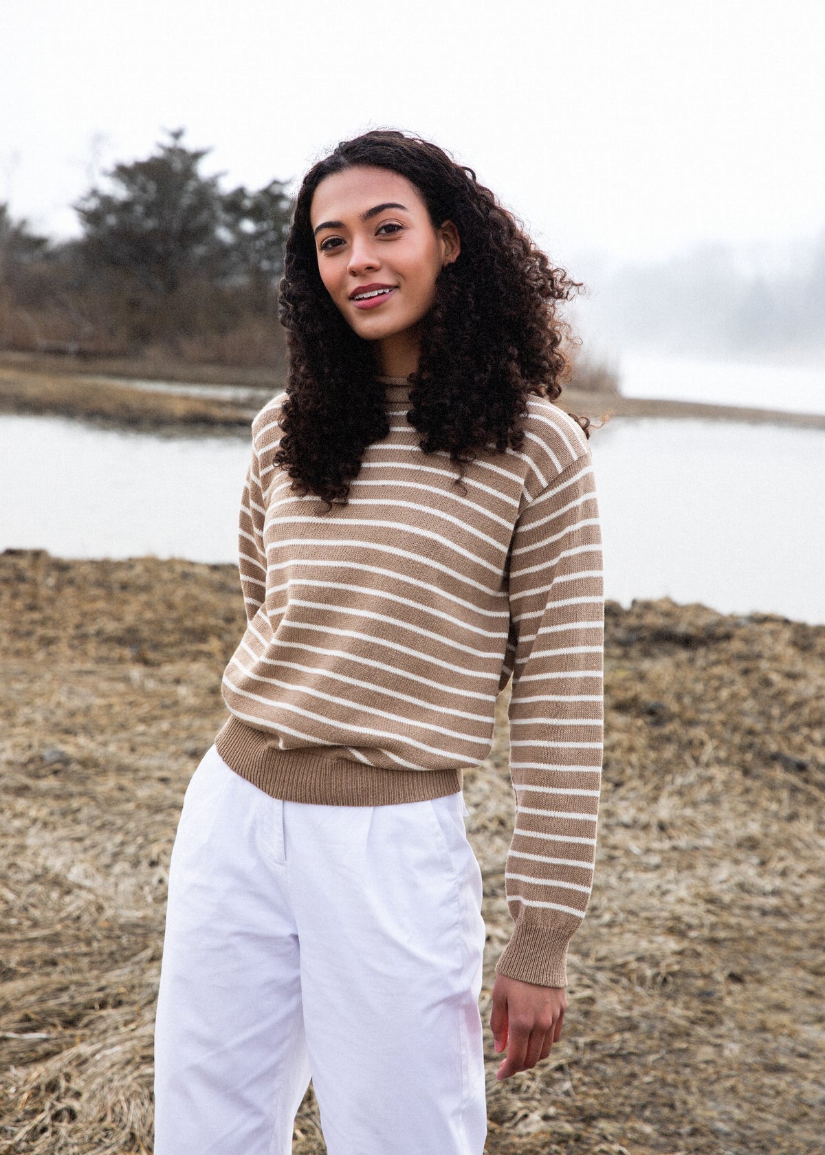 Dockside Stripe Rollneck Sweater