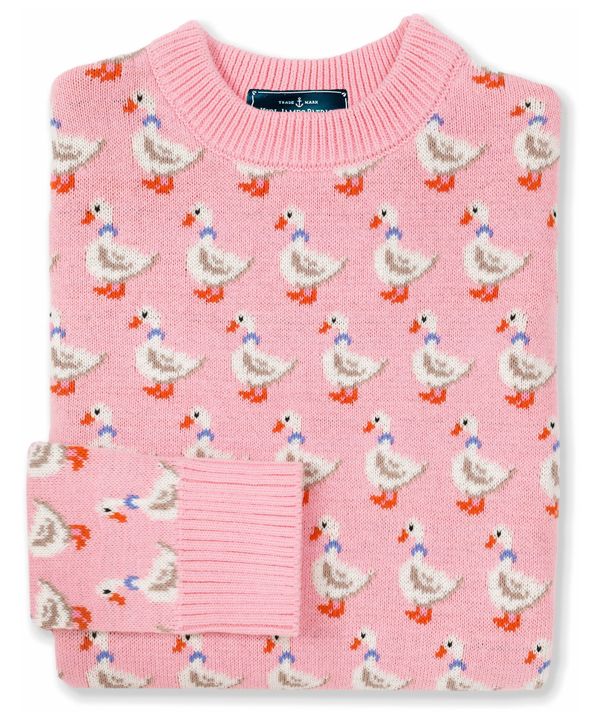 Cottage Duck Sweater in Pink