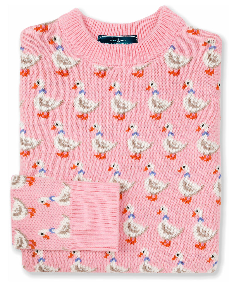 ニット+セーター duck knit Vintage 80's Rose Duck Farm Sparkle Knit Sweater – CobbleStore Vintage