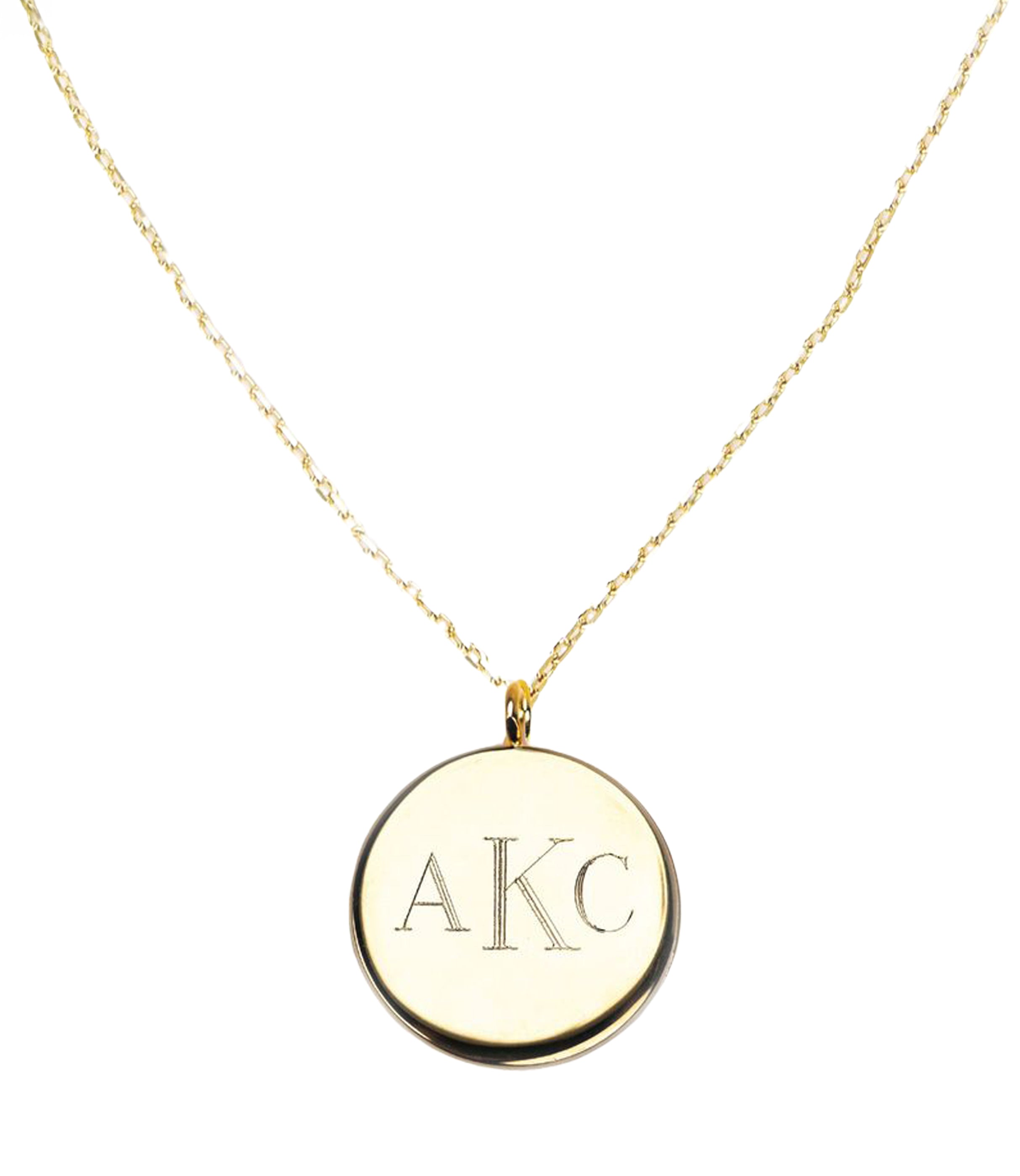 Engravable Chain Necklace with Pendant