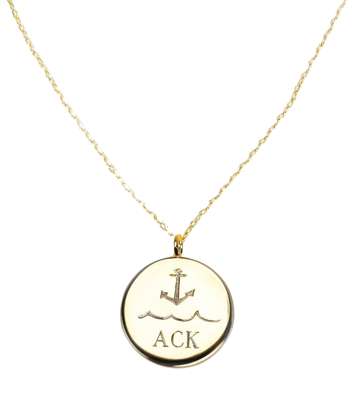 Engravable Chain Necklace with Pendant