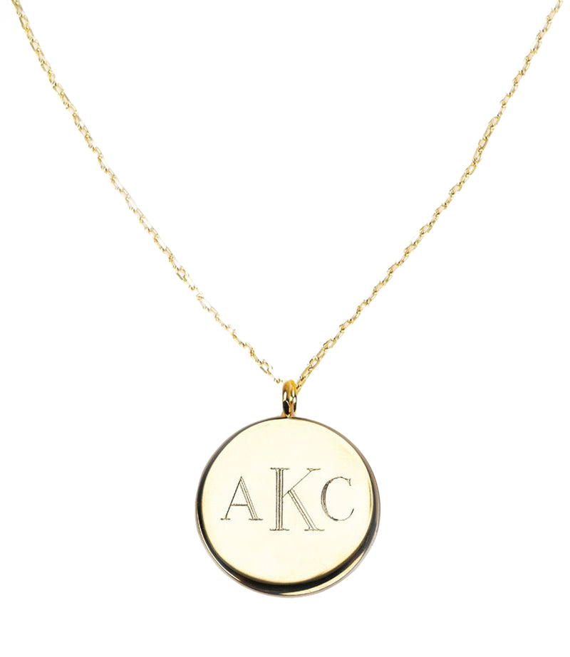 Engravable Chain Necklace with Pendant