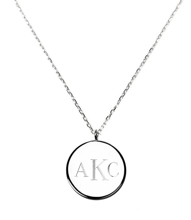 Engravable Chain Necklace with Pendant