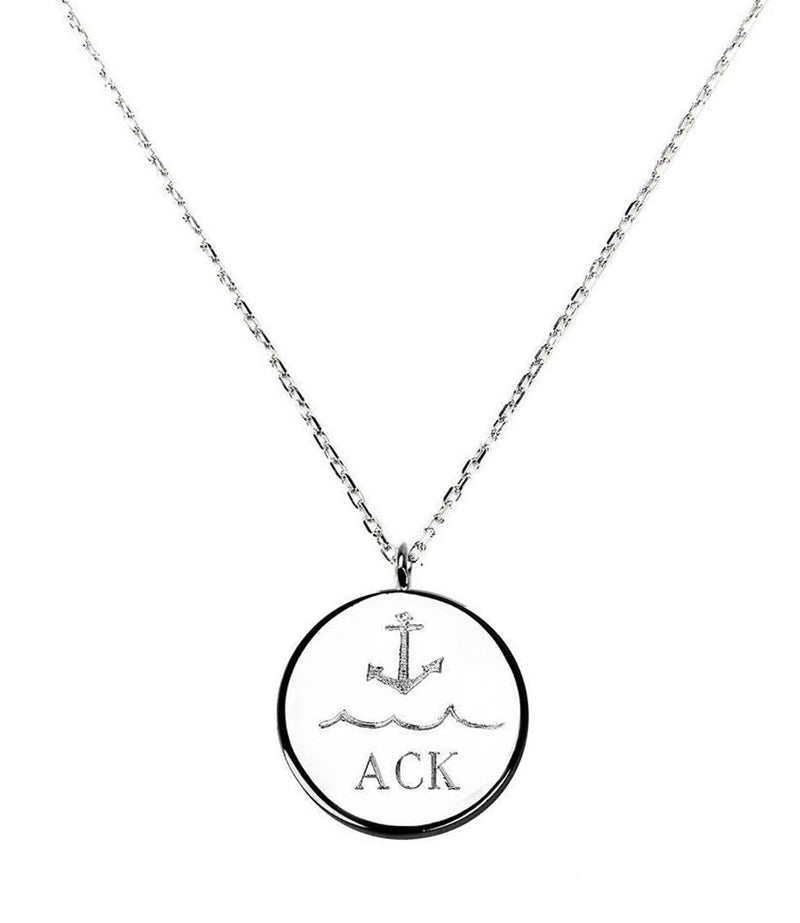 Engravable Chain Necklace with Pendant