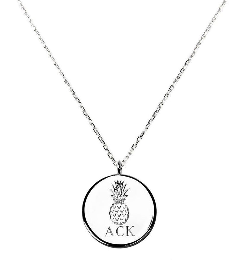 Engravable Chain Necklace with Pendant