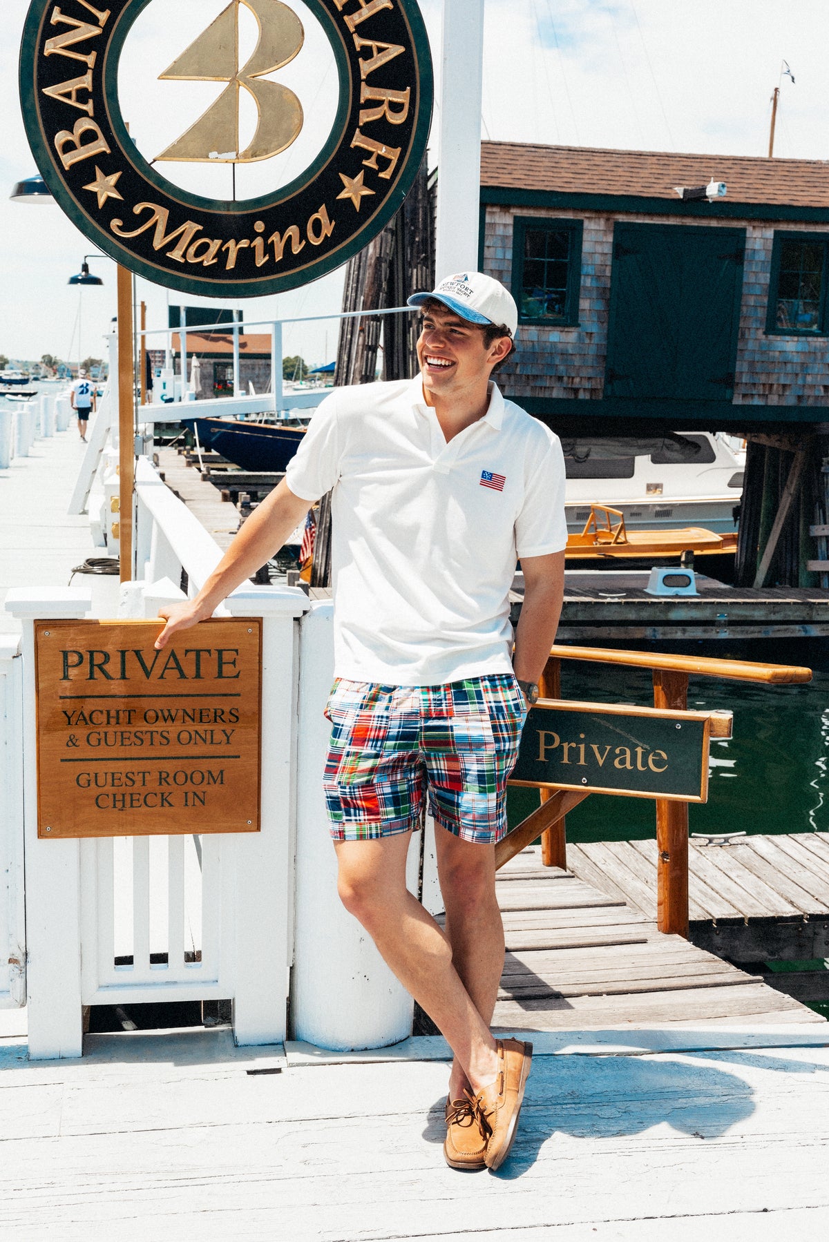 Essex Patchwork Madras Drawstring Shorts