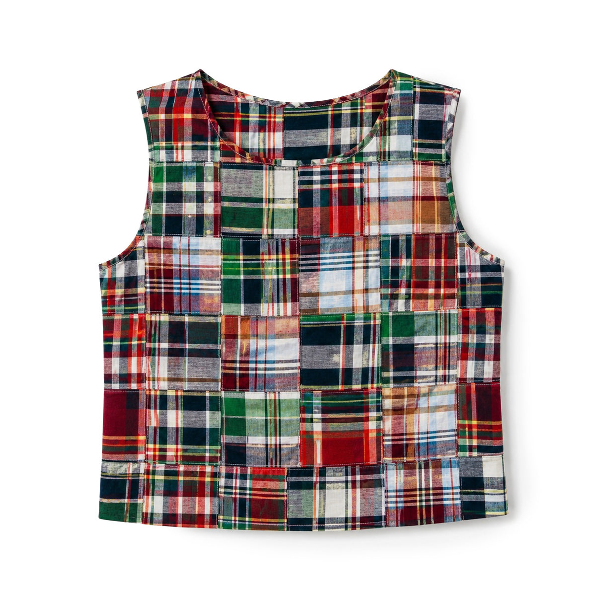 Essex Patchwork Madras Sleeveless Shirt