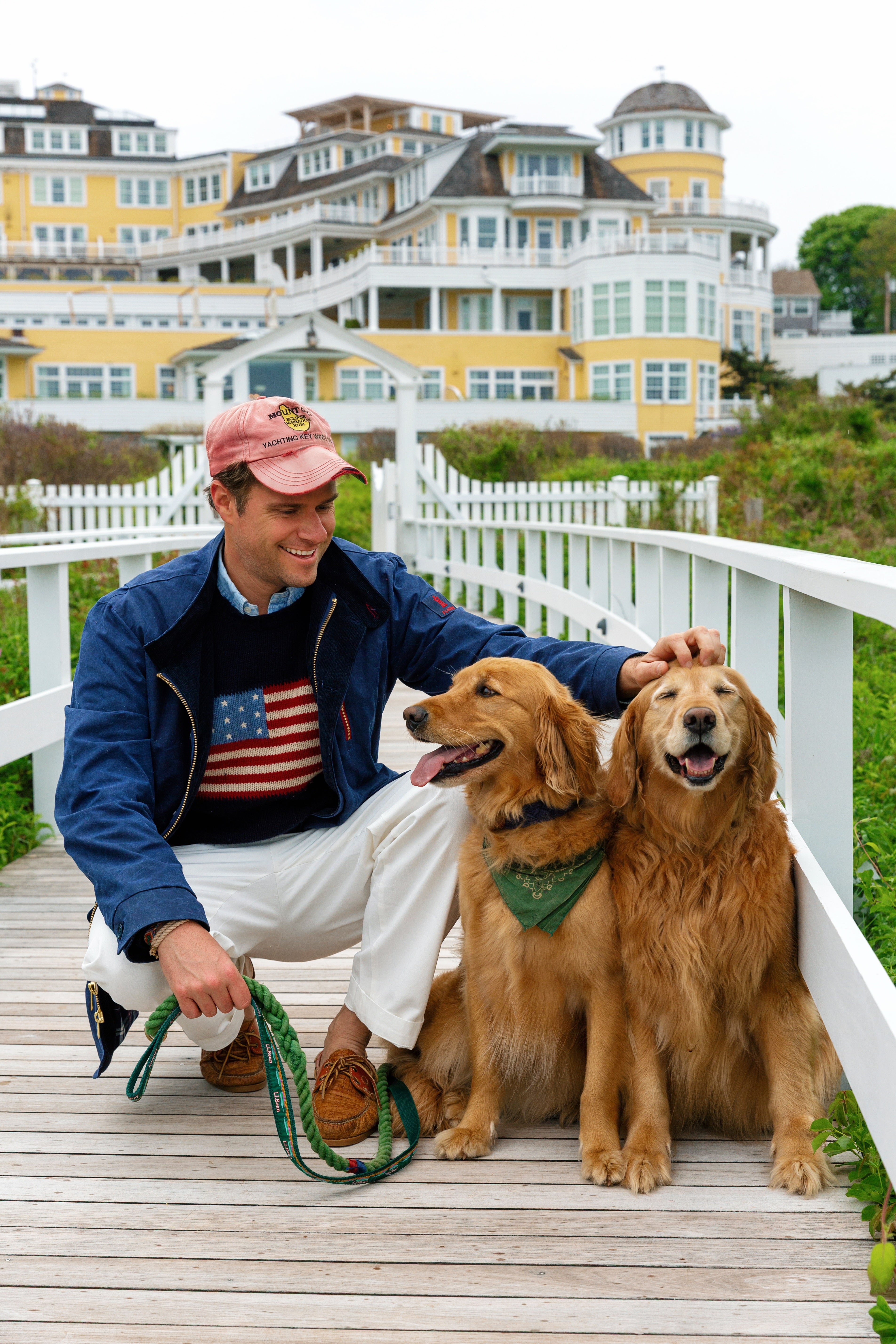 KJP X F.L. Woods Mariner's Waxed Jacket in Navy Blue