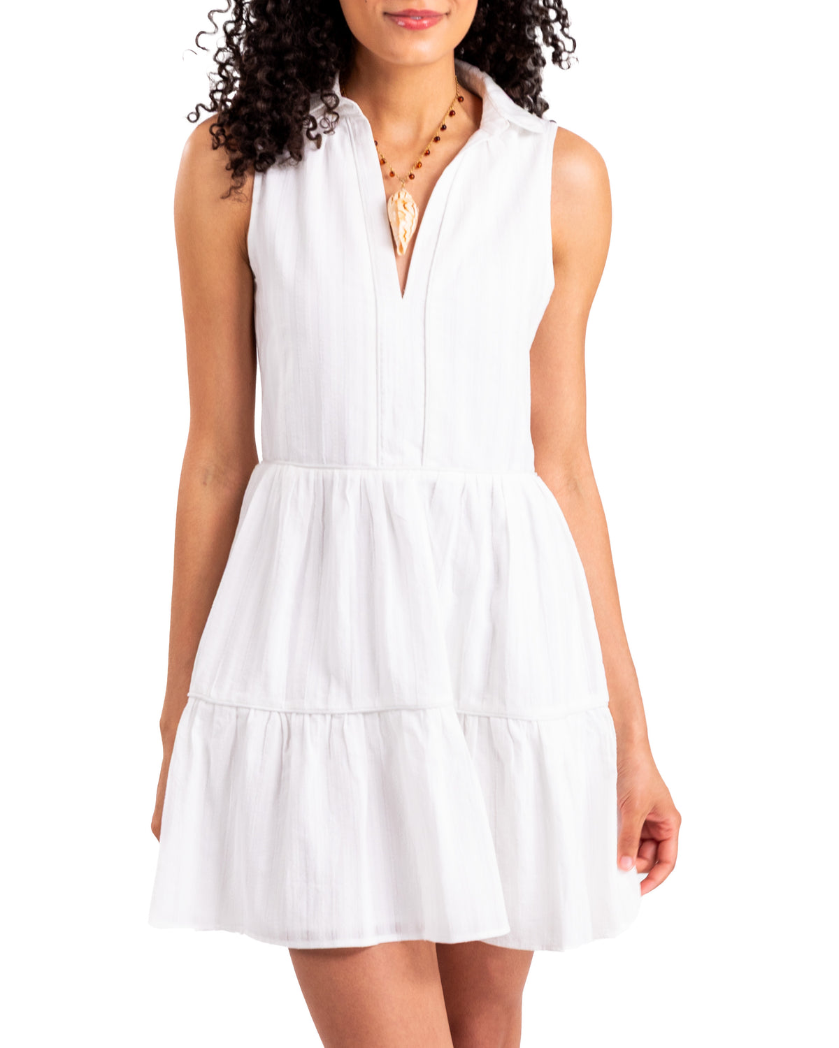 Fairfield Lawn Dress in White