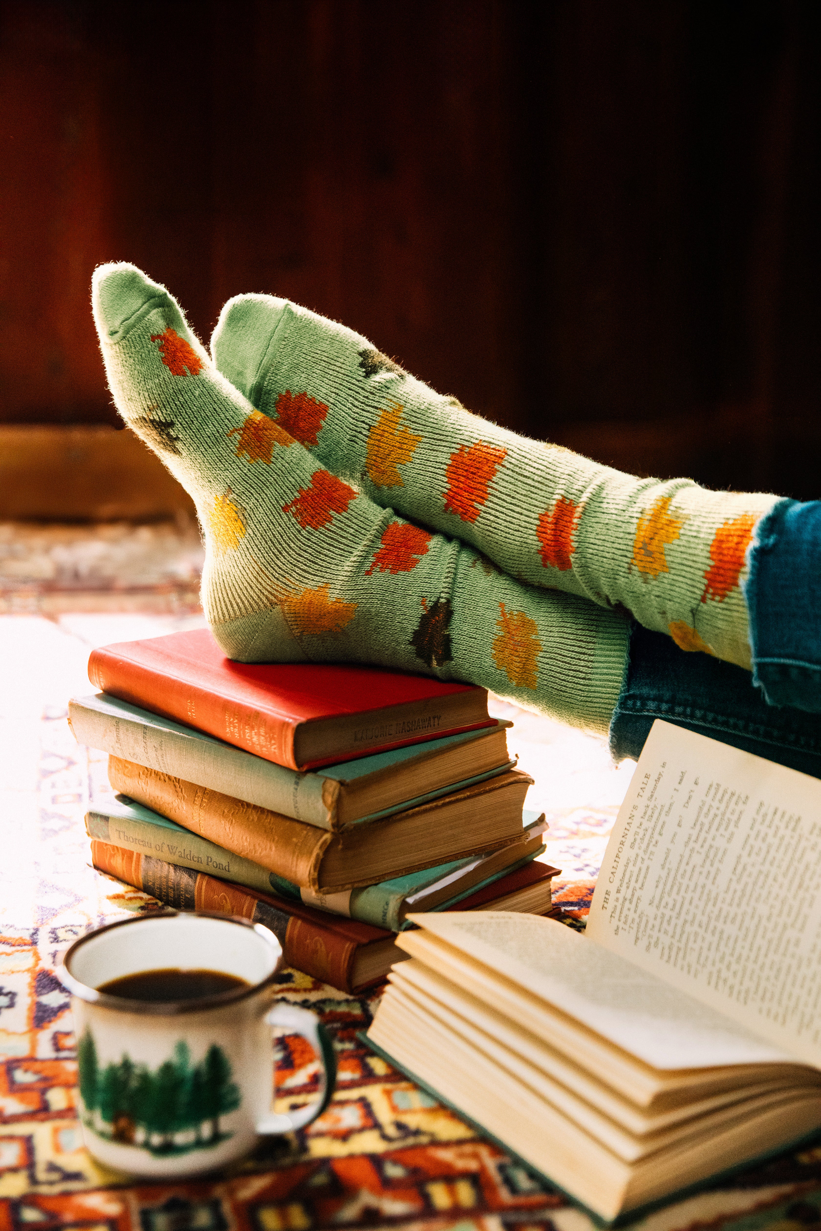Falling Leaves Socks