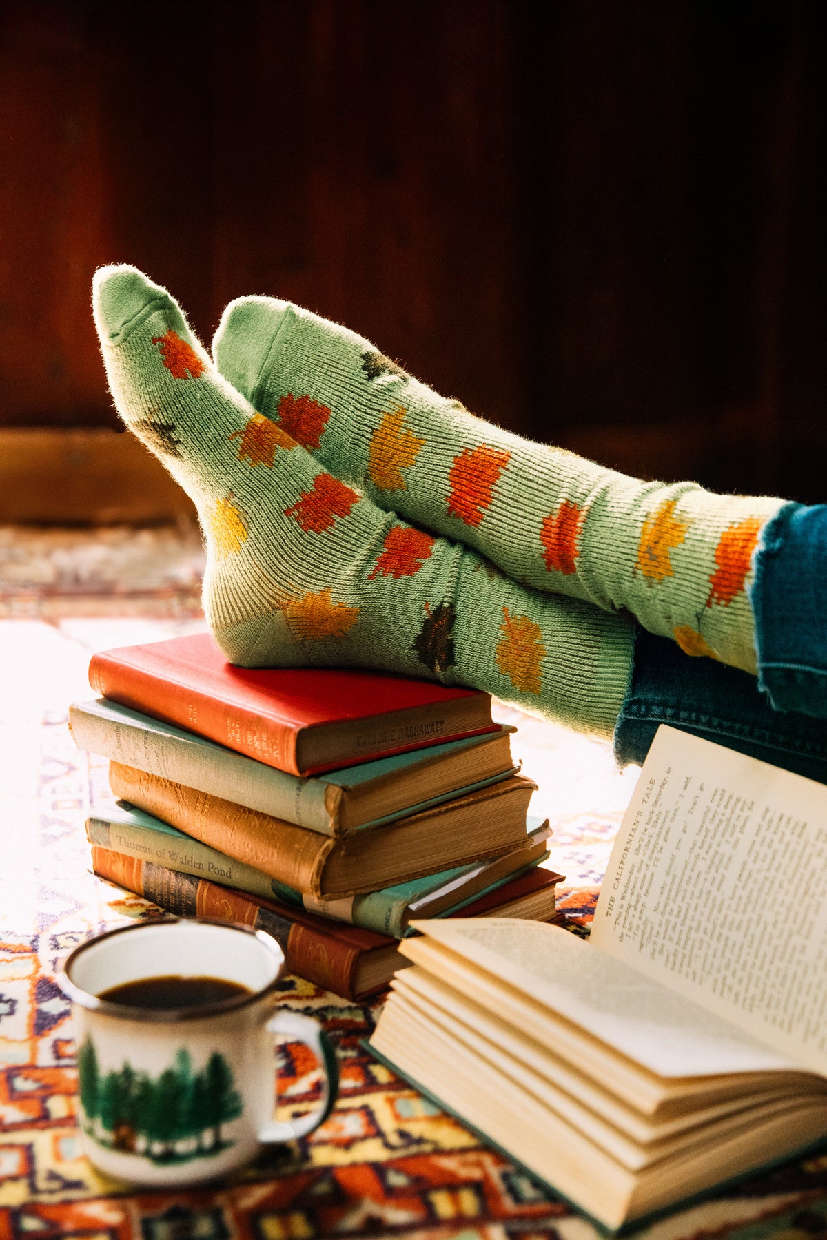 Falling Leaves Socks
