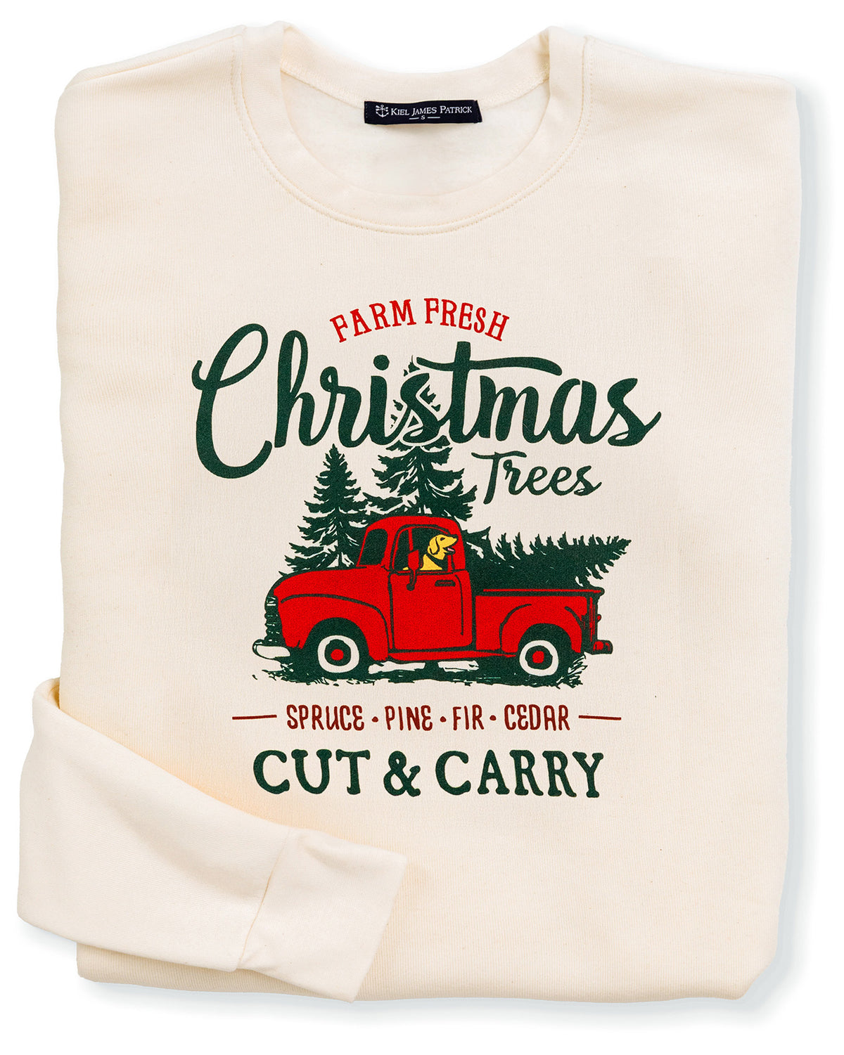 Farm Fresh Christmas Trees Crewneck Sweatshirt