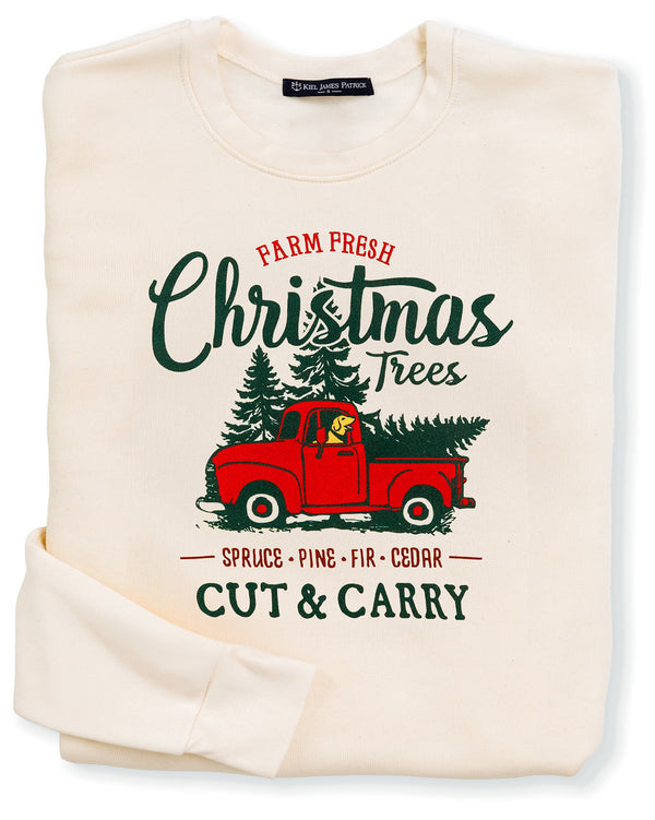 Farm Fresh Christmas Trees Crewneck Sweatshirt