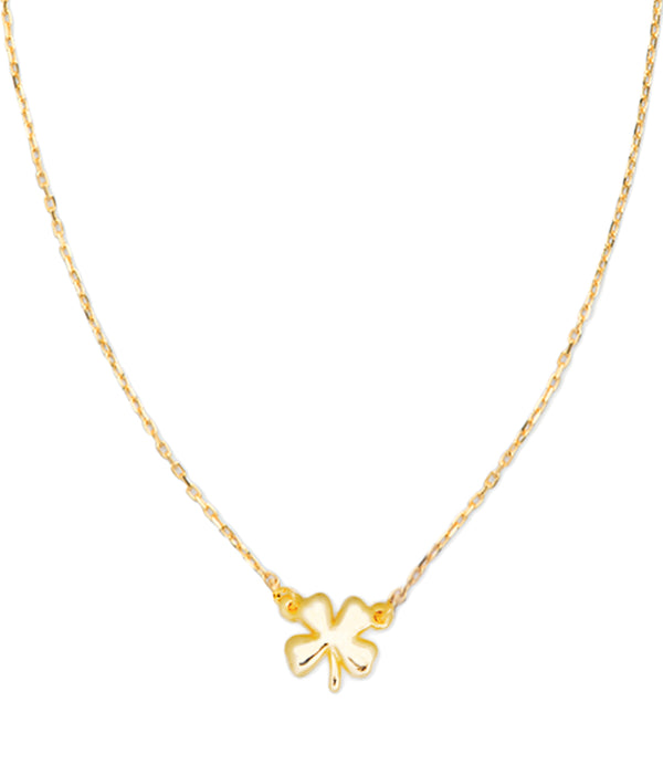 Gold Four Leaf Clover Necklace